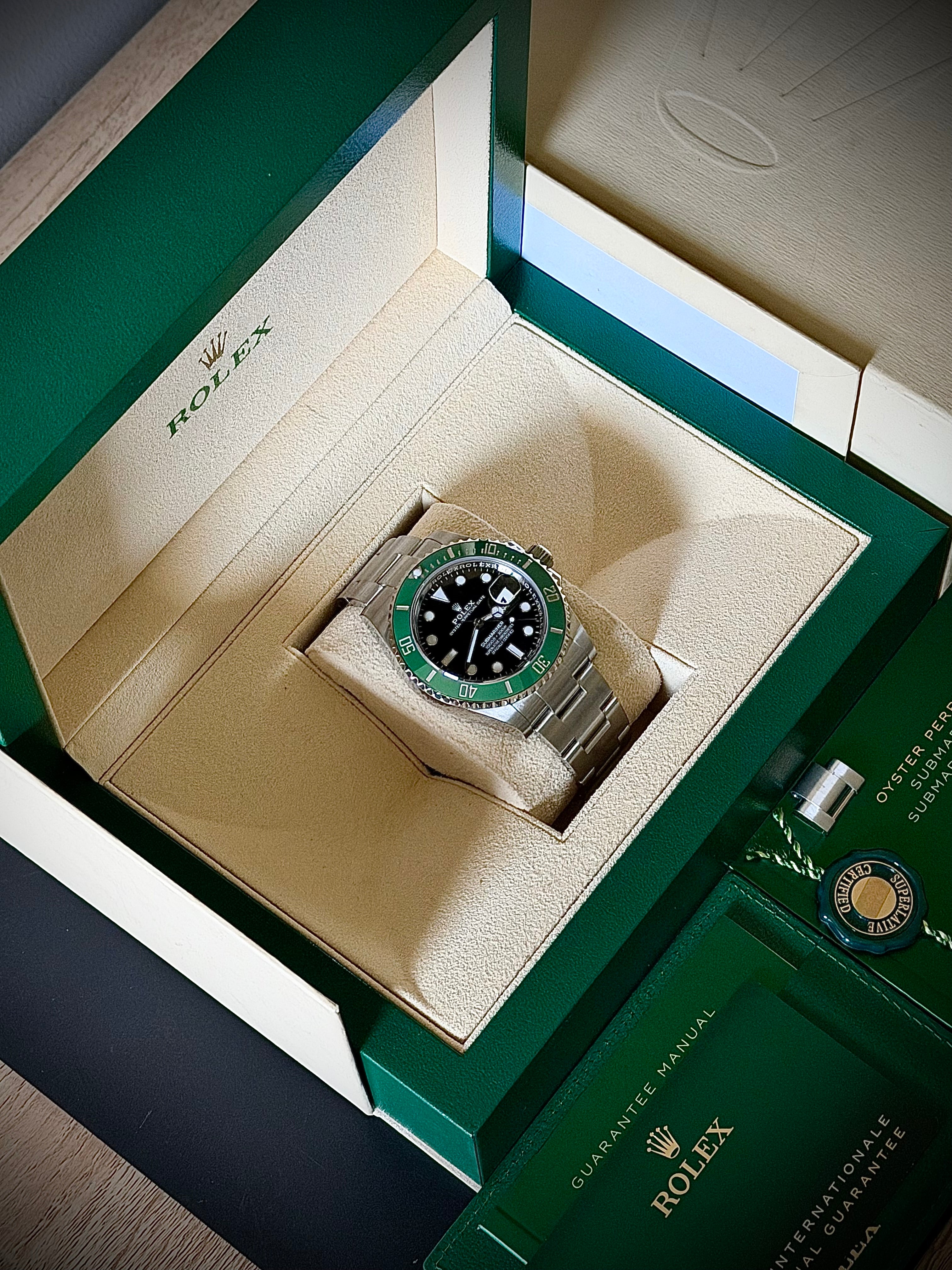 2023 ROLEX SUBMARINER DATE, 126610LV “STARBUCKS”, FULL SET, INC GST