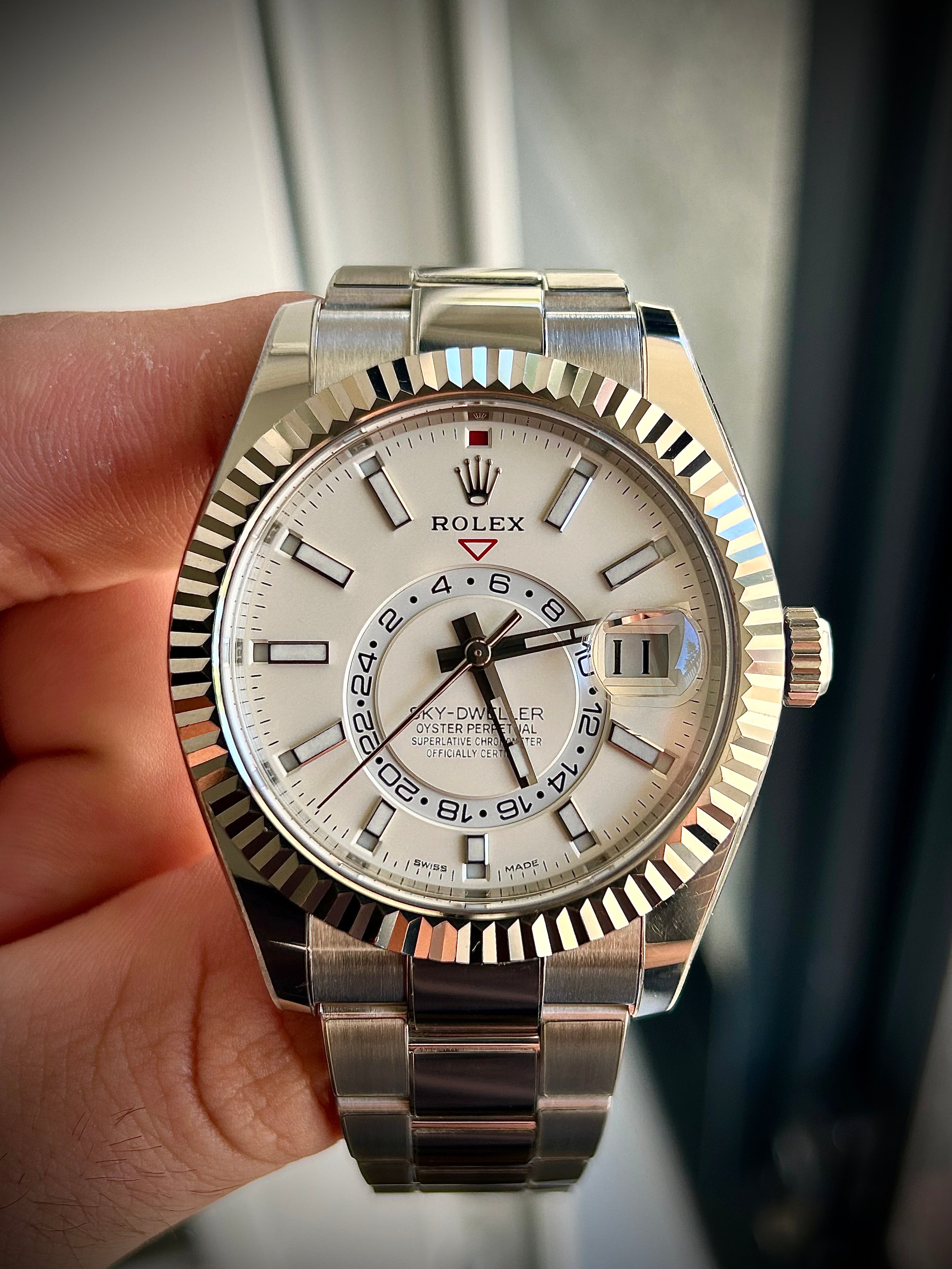 2020 ROLEX SKY DWELLER, WHITE DIAL, 326934, FULL SET, INC GST