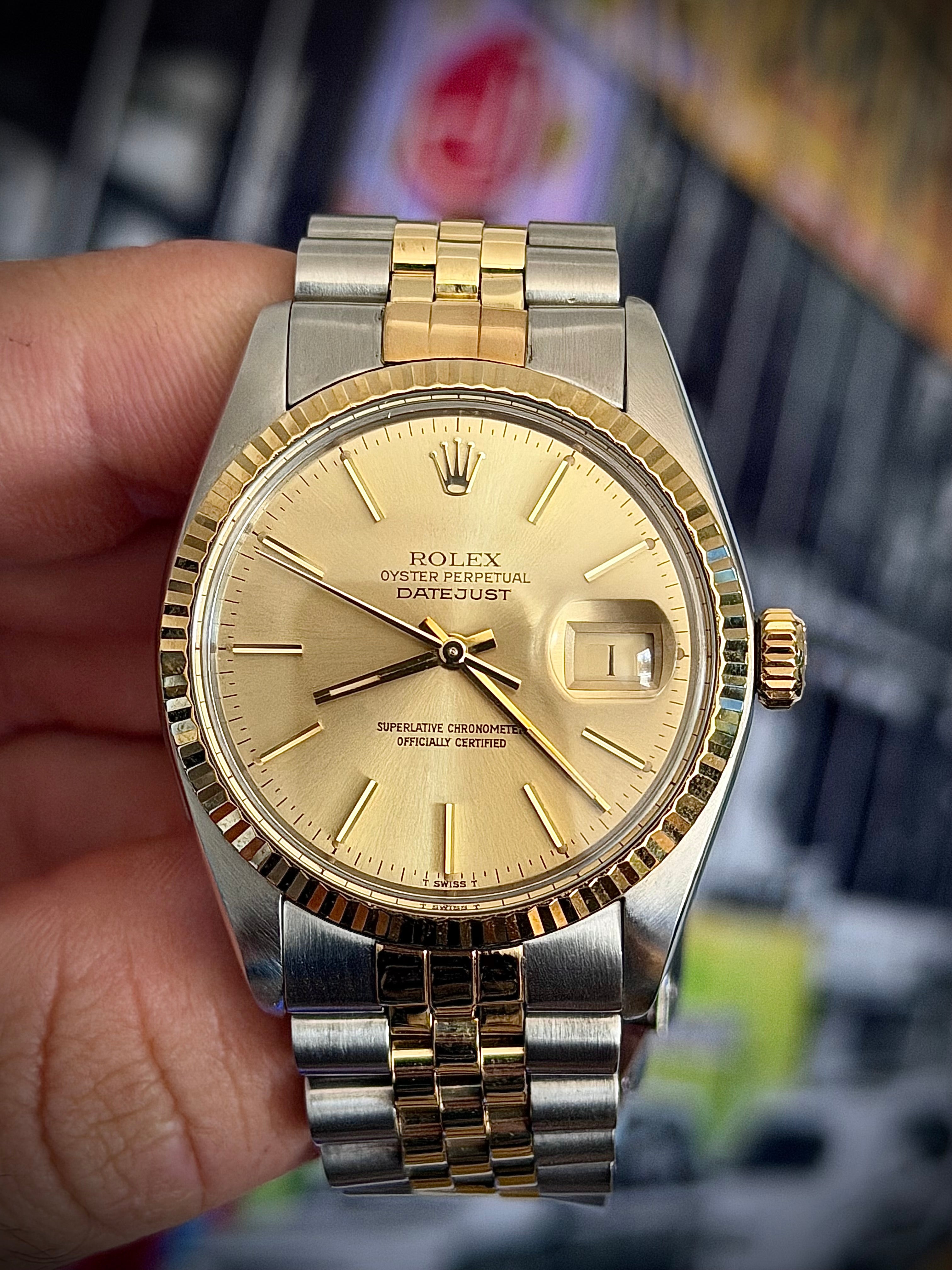 1979 ROLEX DATEJUST 36 16013, WATCH ONLY, INC GST