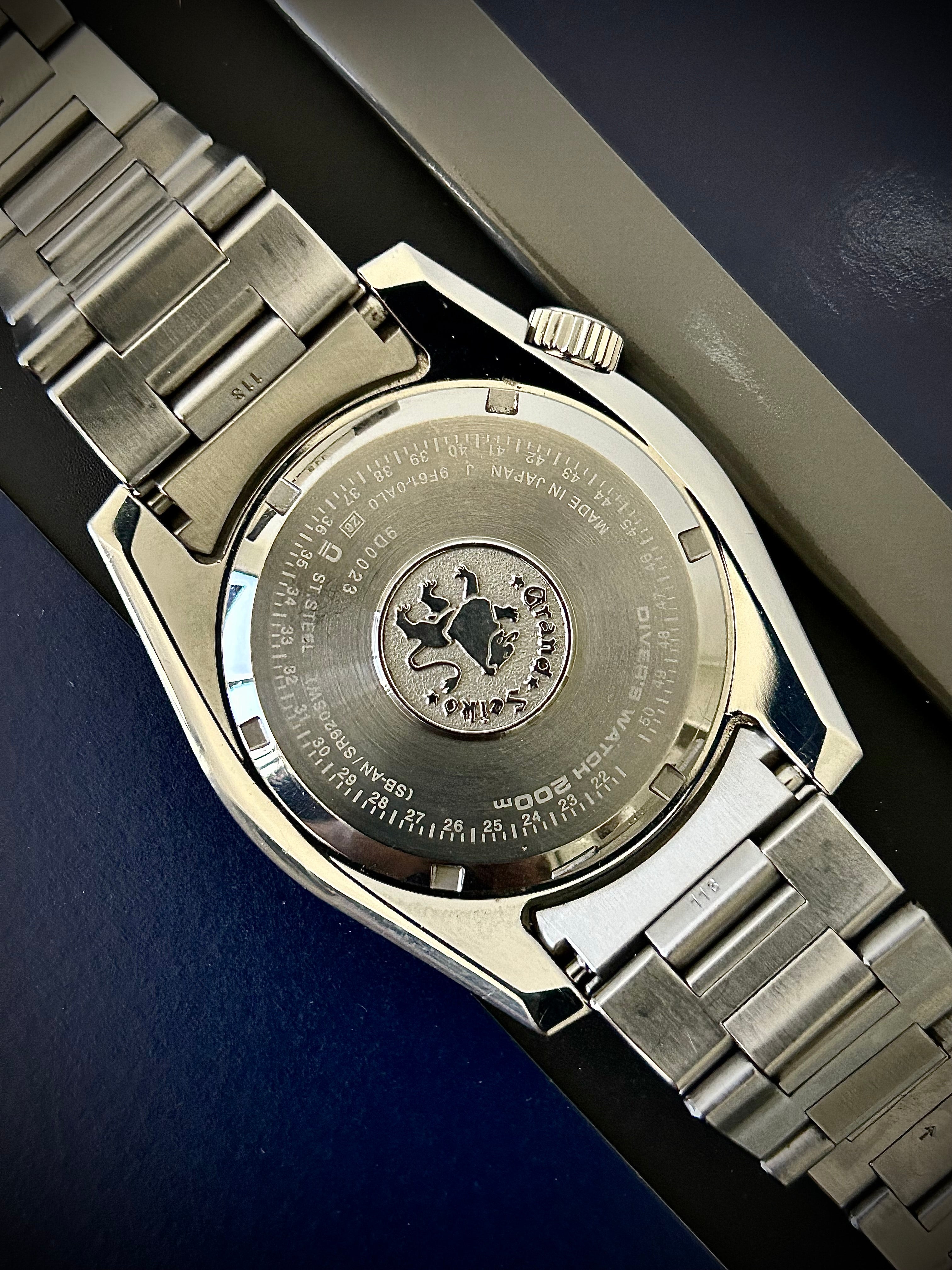 GRAND SEIKO QUARTZ DIVER, SBGX335, WATCH AND PAPERS, INC GST