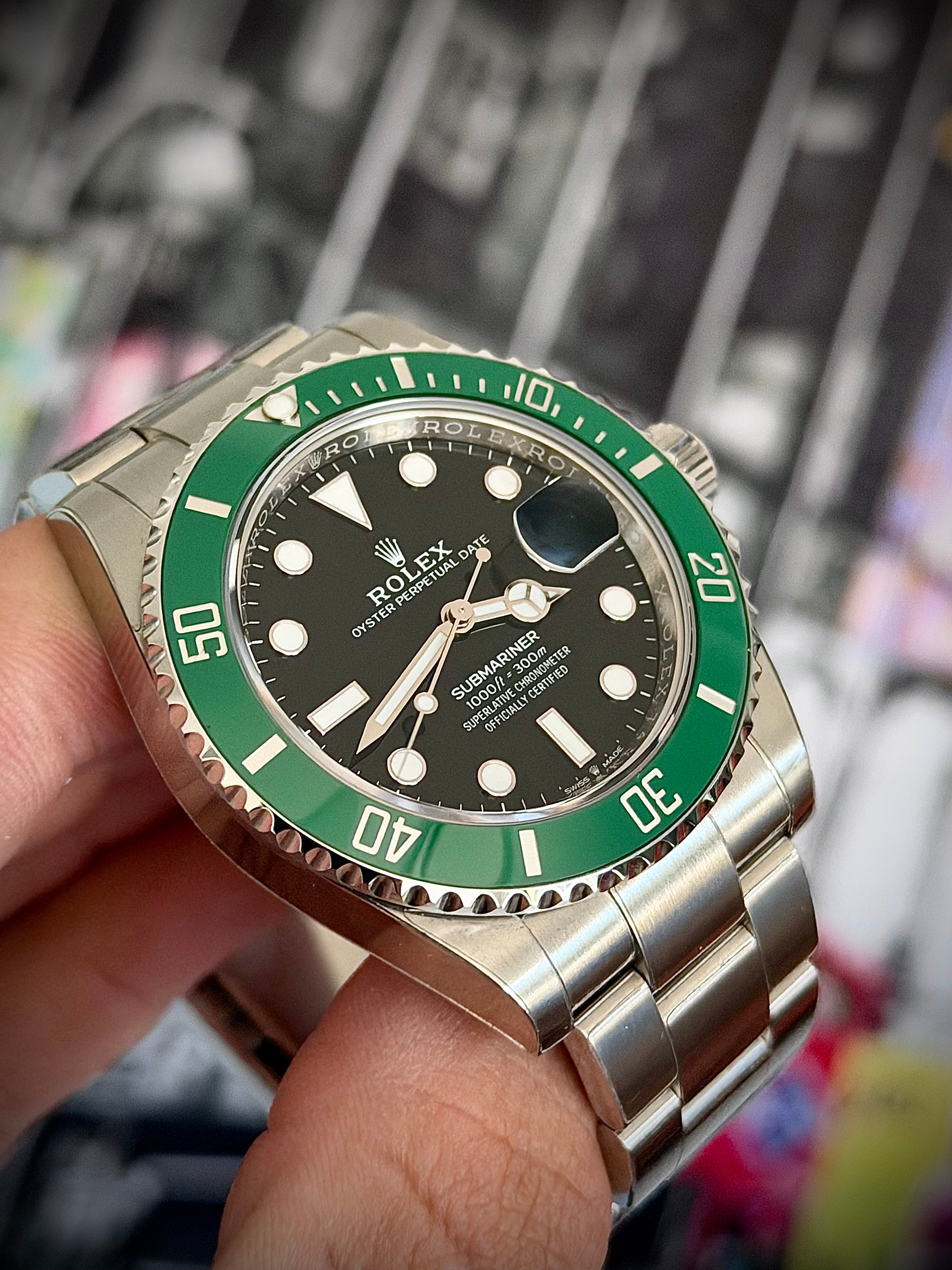 2022 ROLEX SUBMARINER DATE, STARBUCKS, MINT FULLY STICKERED, 126610LV, STARBUCKS, FULL SET, INC GST