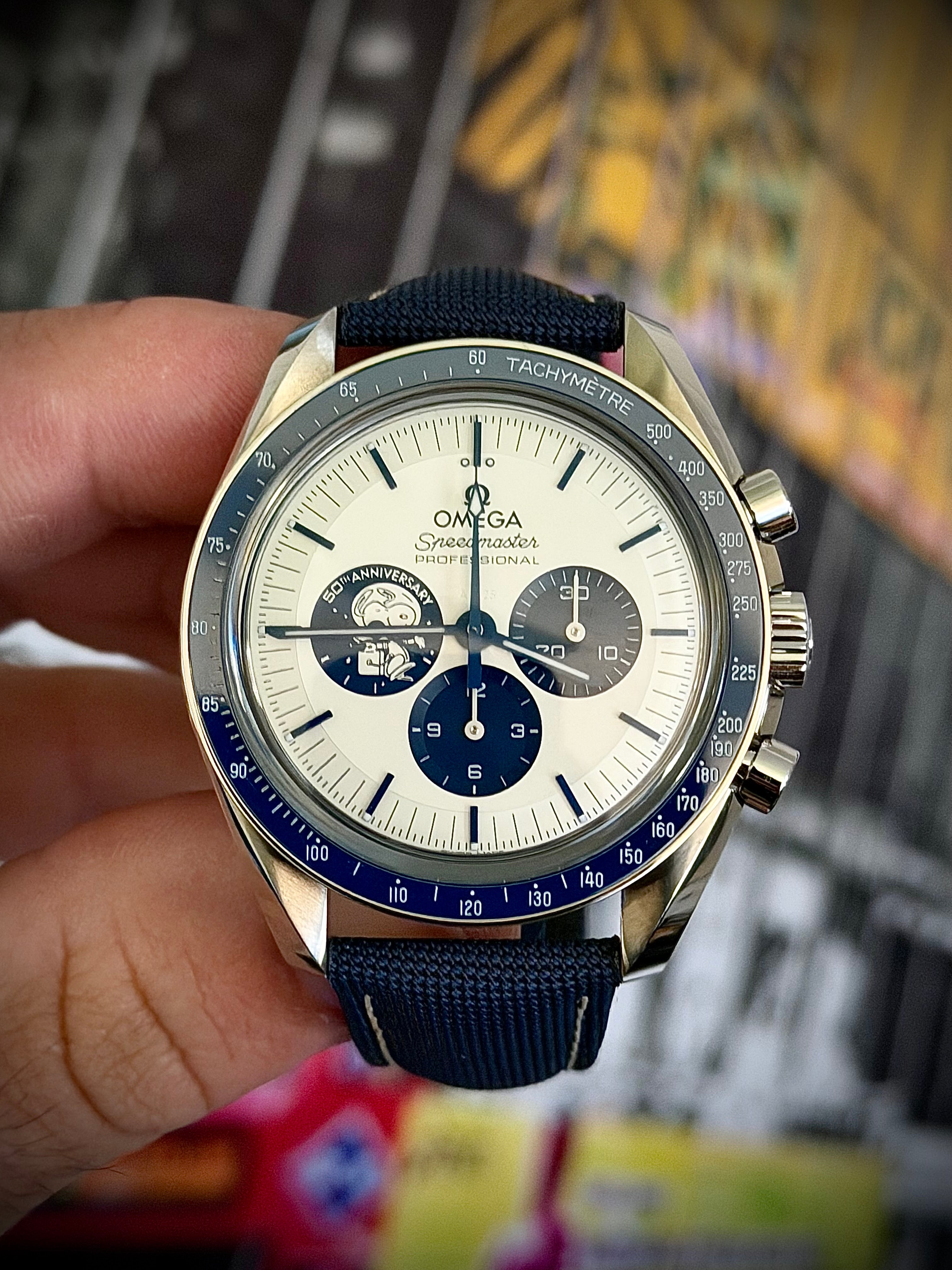 2021 OMEGA SPEEDMASTER SILVER SNOOPY AWARD 50TH ANNIVERSARY, 310.32.42.50.02.001, FULL SET, INC GST