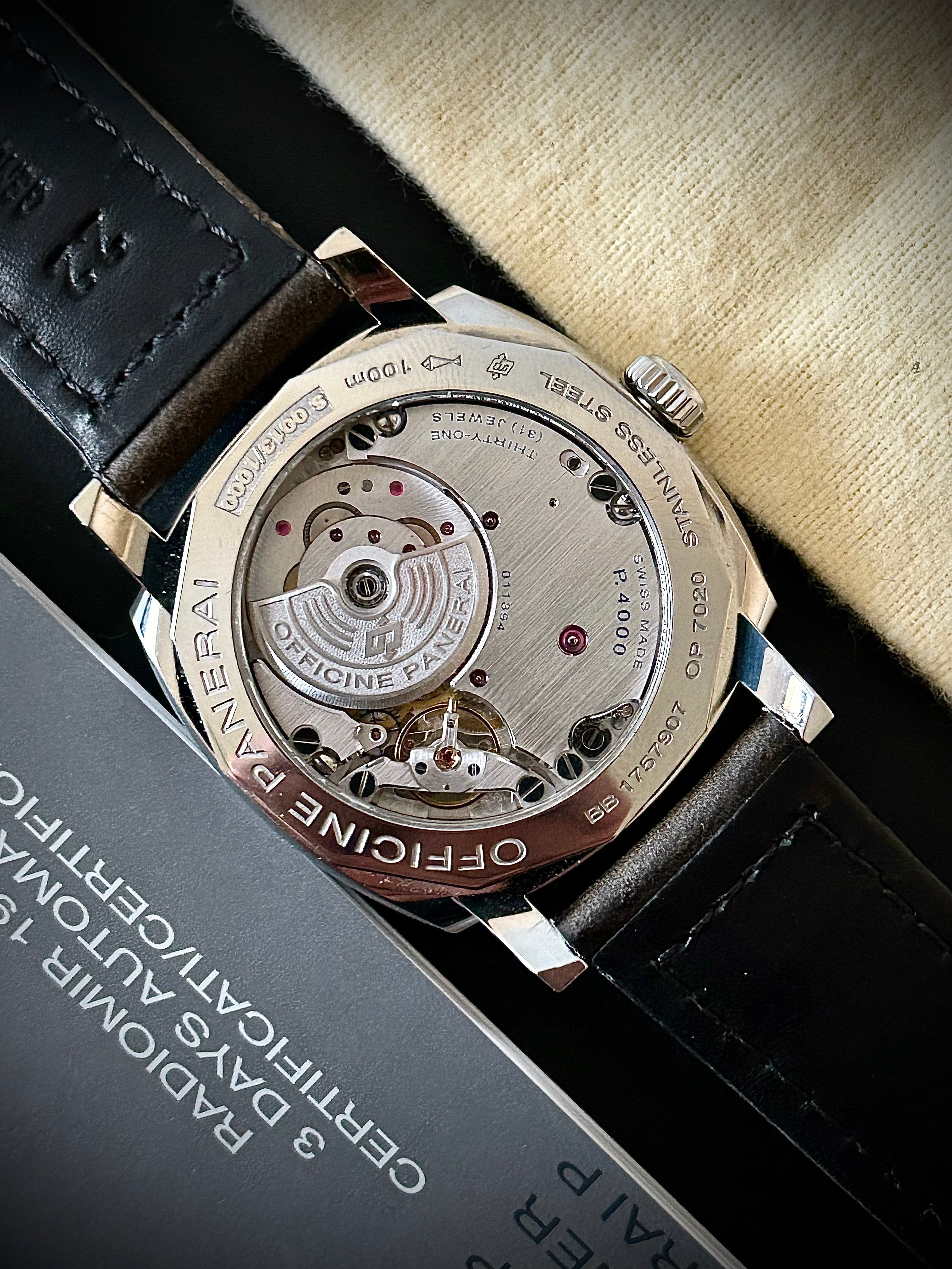 2016 PANERAI RADIOMIR 1940 3 DAYS, PAM00655, BOX AND PAPERS, INC GST