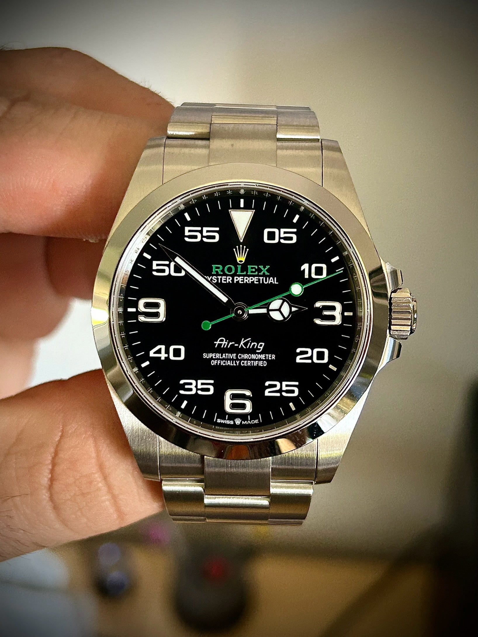 2023 ROLEX AIR KING, 126900, FULL SET, INC GST