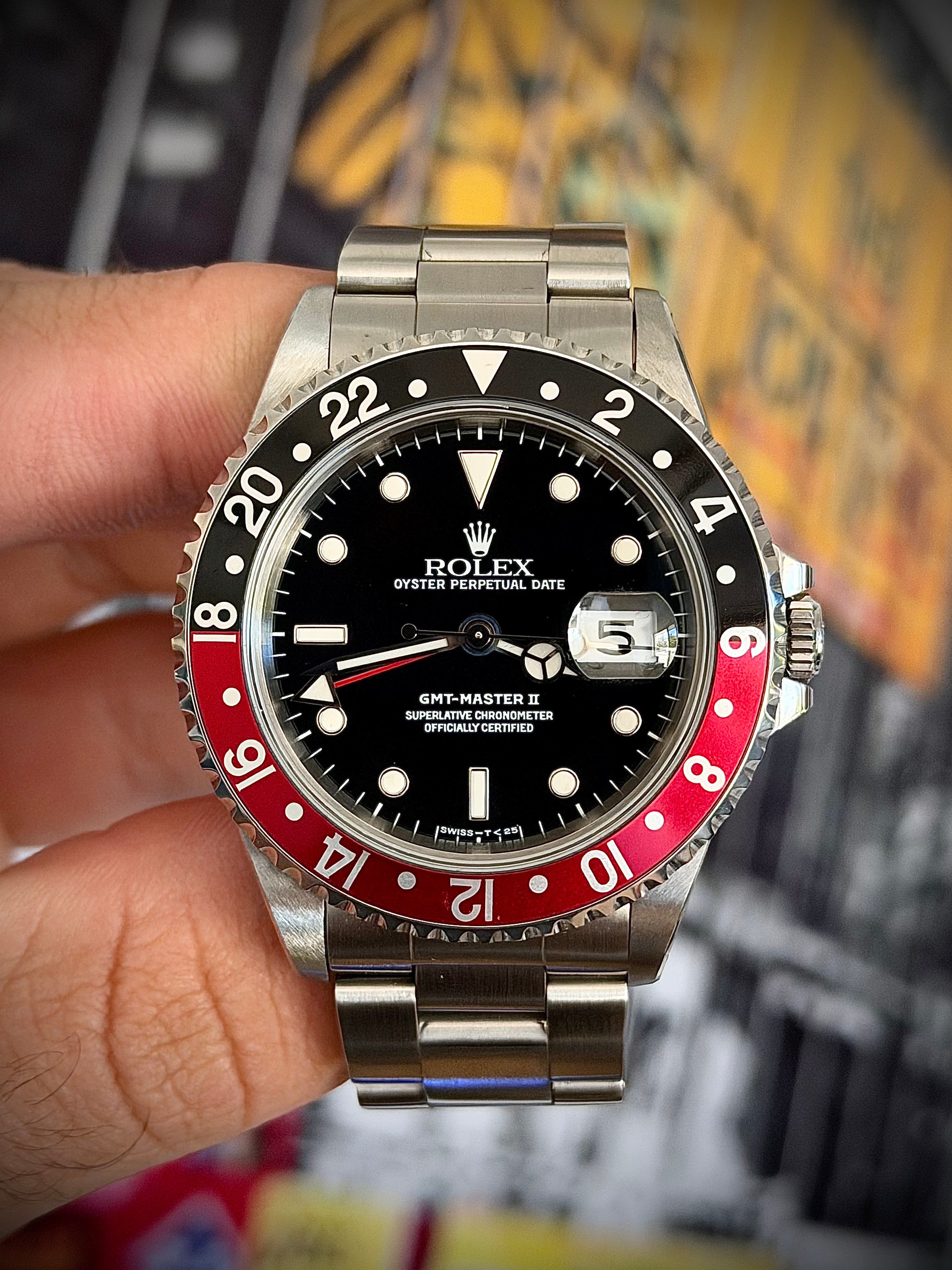 1995 ROLEX GMT-MASTER II “COKE”, 16710, WATCH ONLY, INC GST