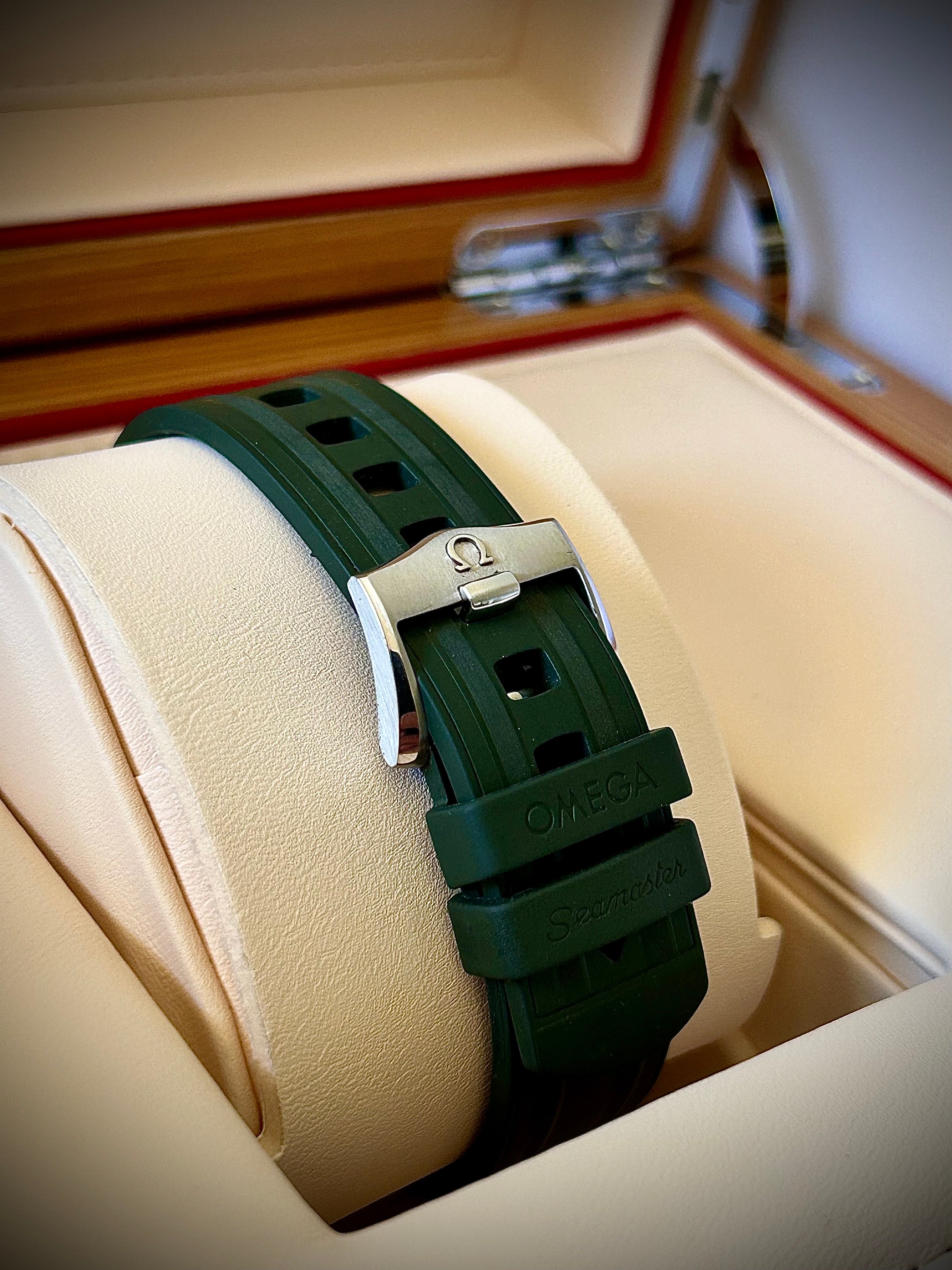 2025 OMEGA SEAMASTER 300, GREEN DIAL, FULL SET, INC GST