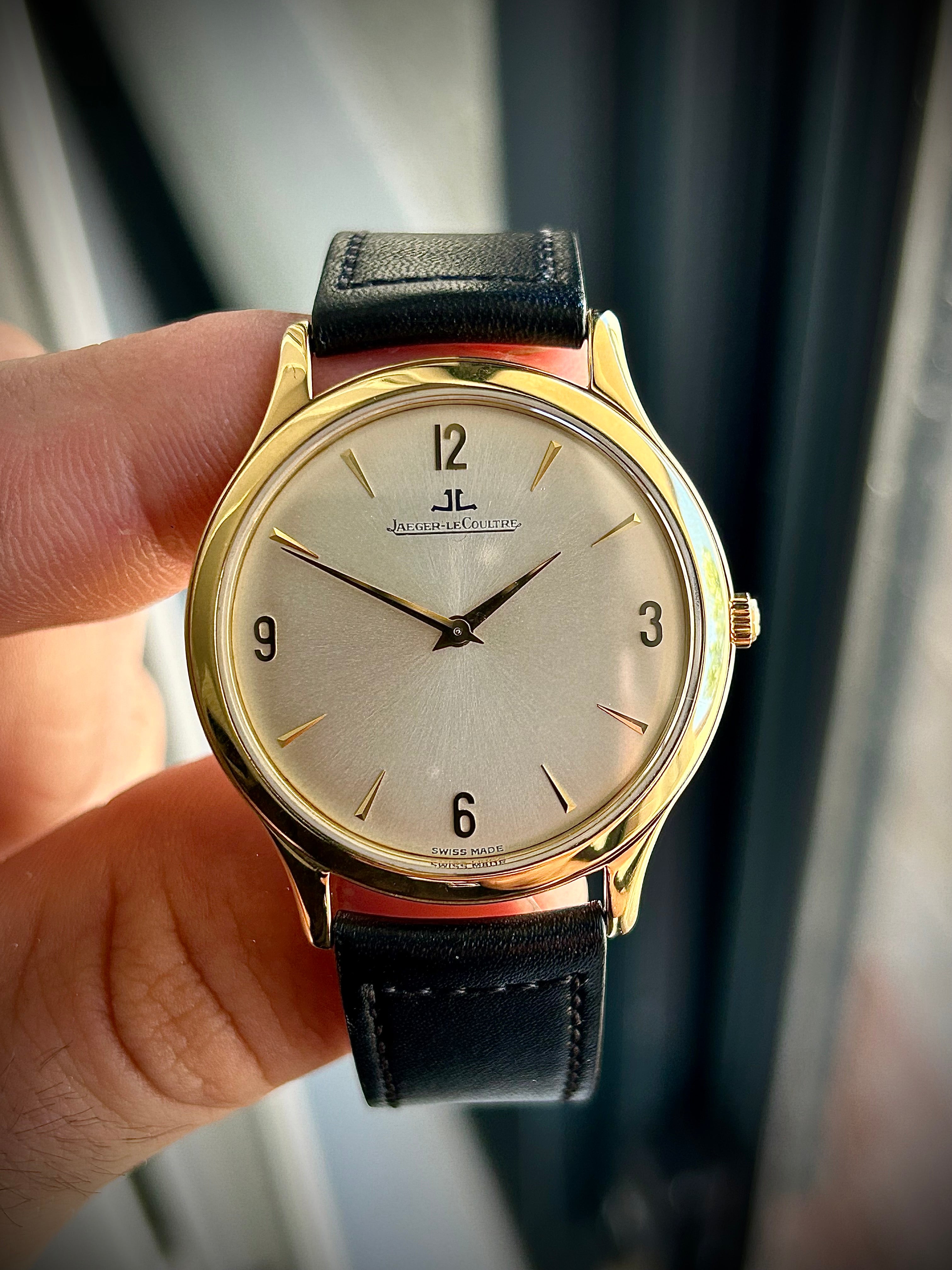 1997 JAEGER-LECOULTRE MASTER CONTROL, ULTRA THIN, 145.1.79, FULL SET, SERVICED, INC GST