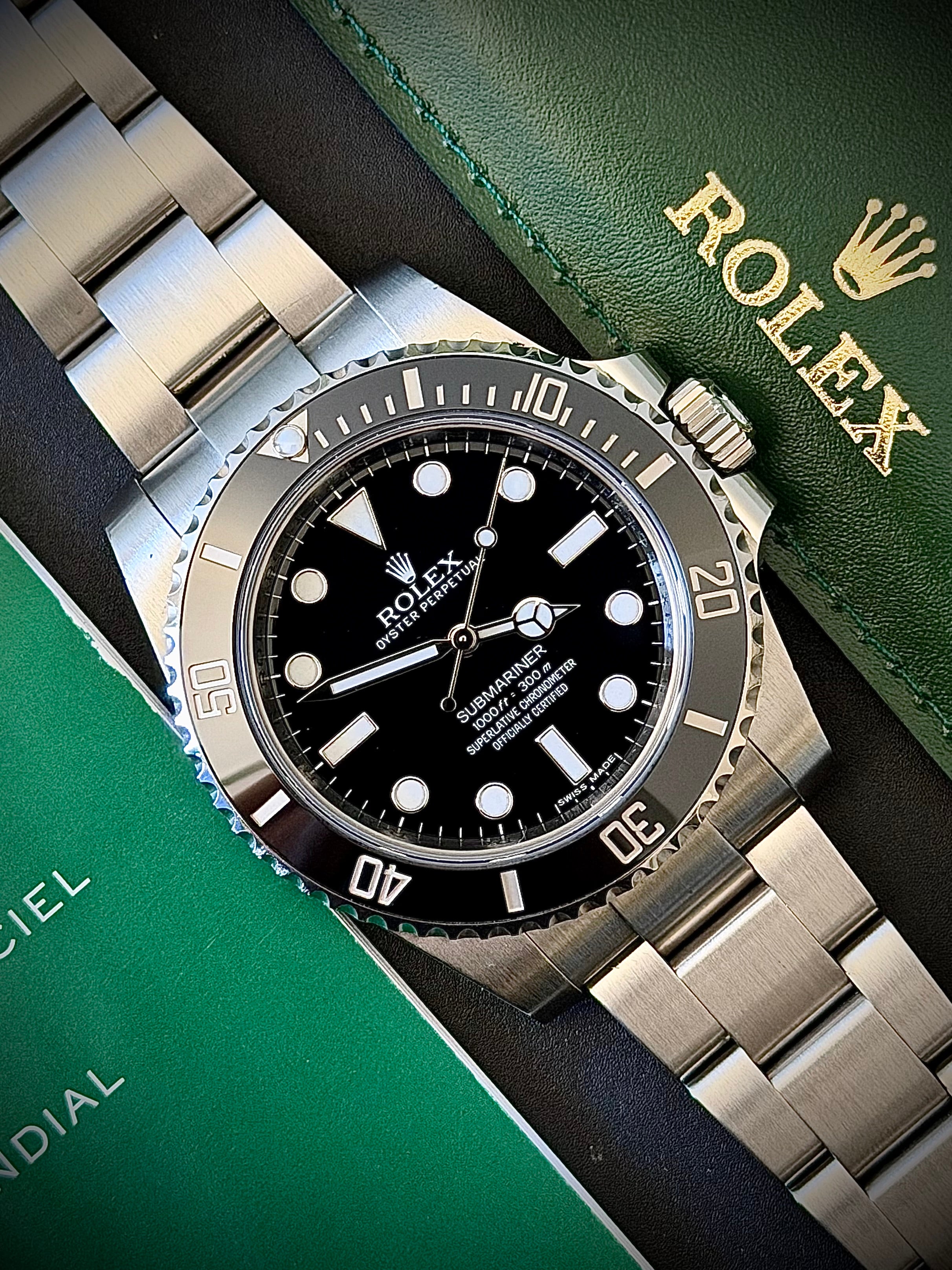 2014 ROLEX SUBMARINER NO DATE, 114060, BOX AND PAPERS, INC GST