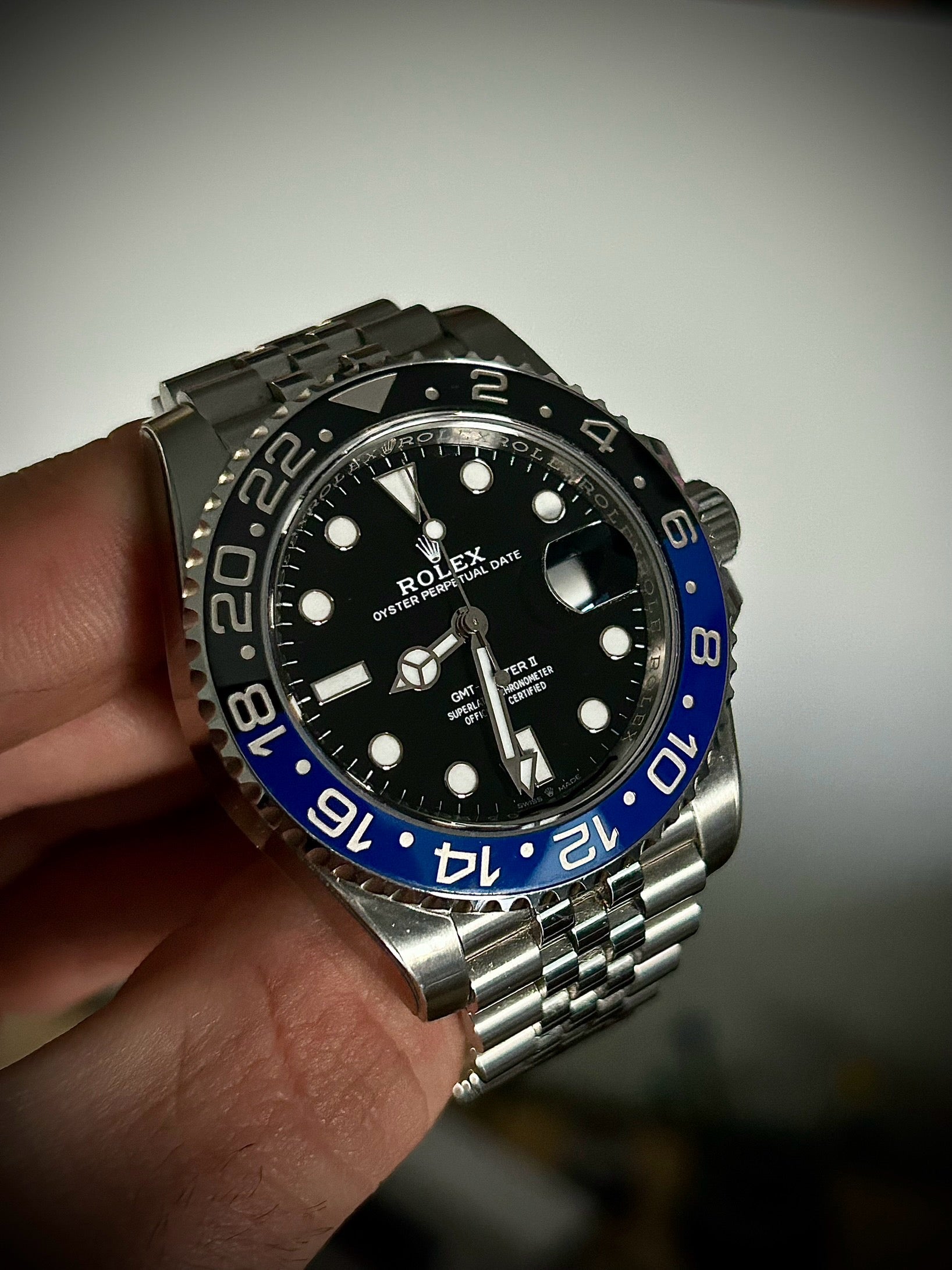 2023 ROLEX GMT MASTER II, BATGIRL, 126710BLNR, FULL SET, INC GST