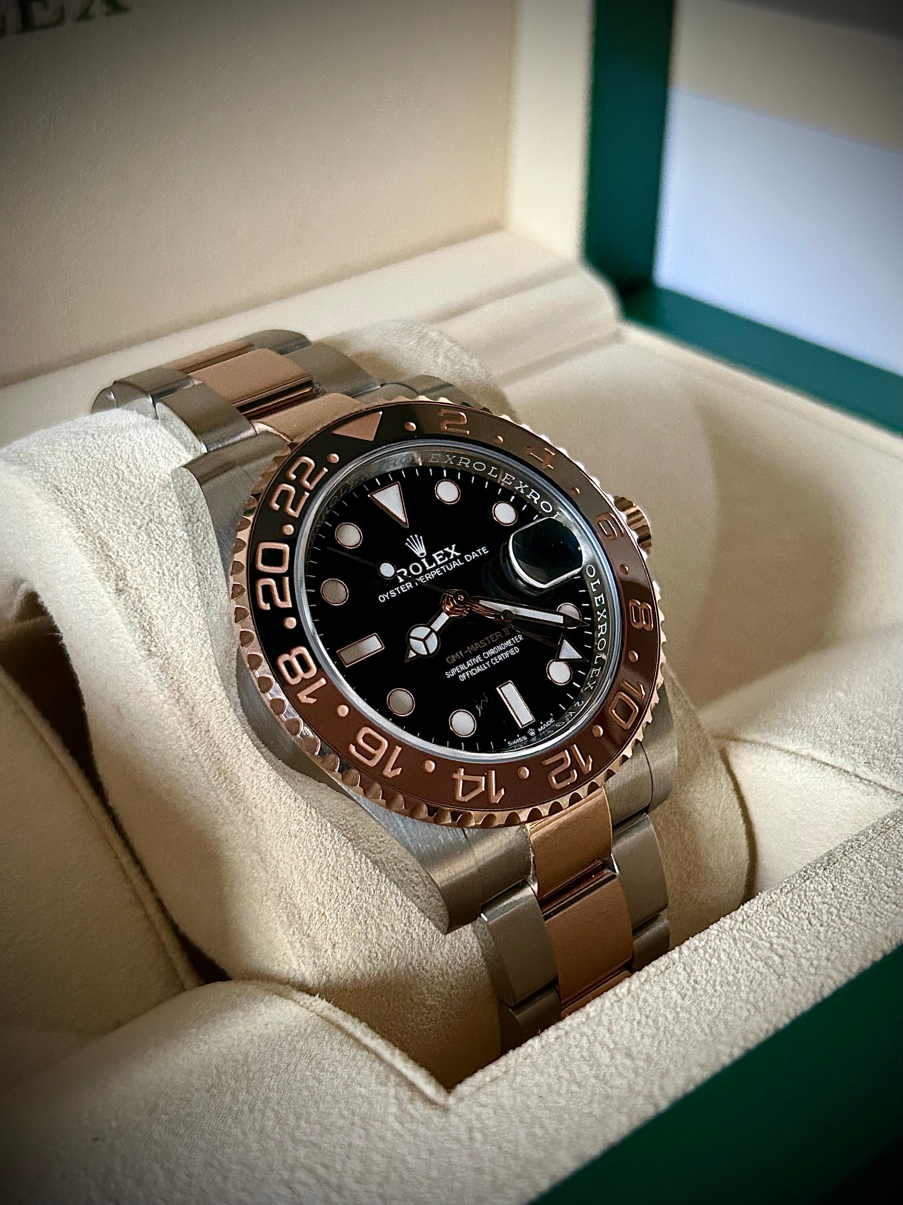 2019 ROLEX GMT MASTER II, ROOTBEER, 126711CHNR, FULL SET, INC GST