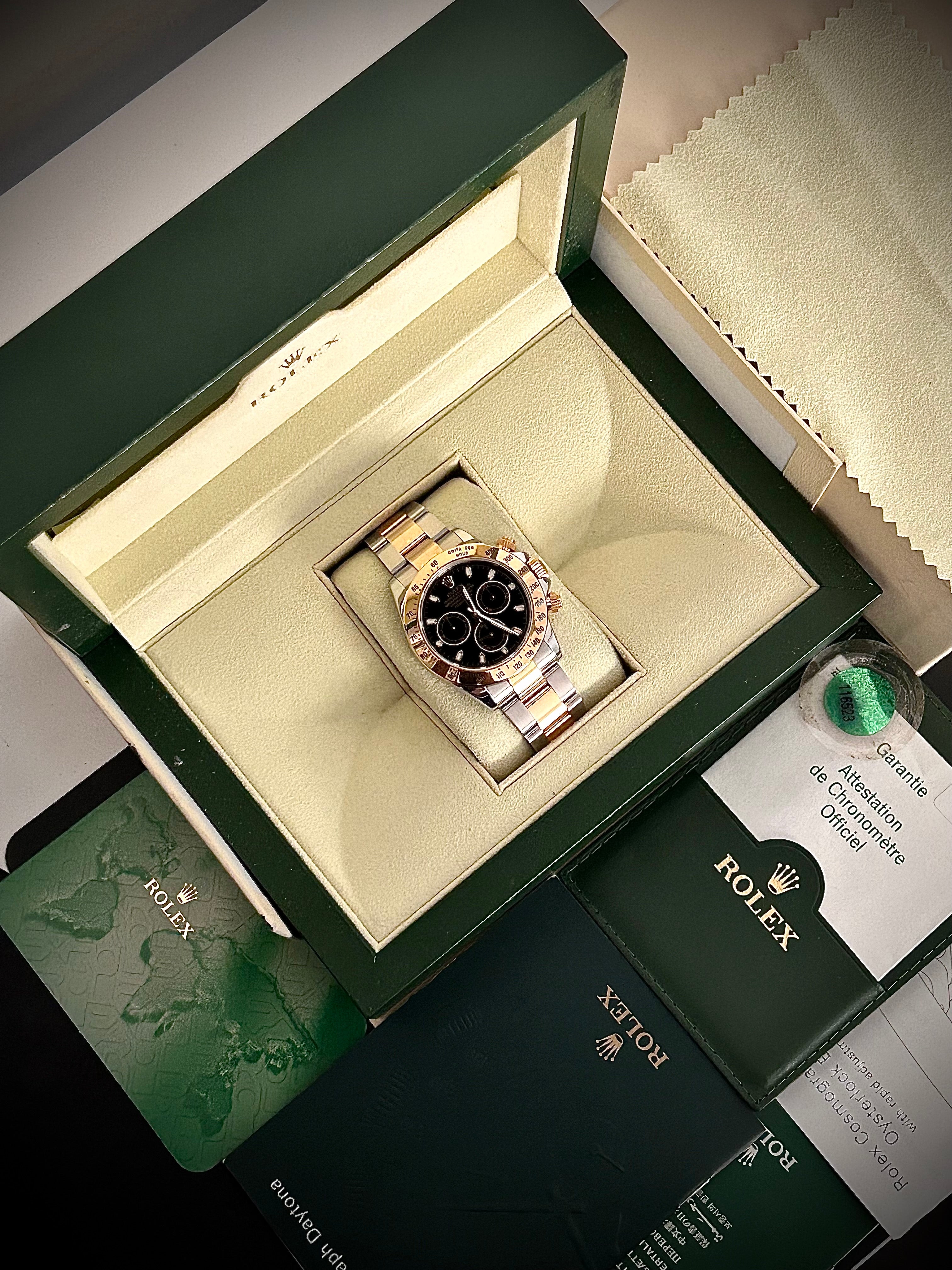 2005 ROLEX COSMOGRAPH DAYTONA, 116523, FULL SET, INC GST