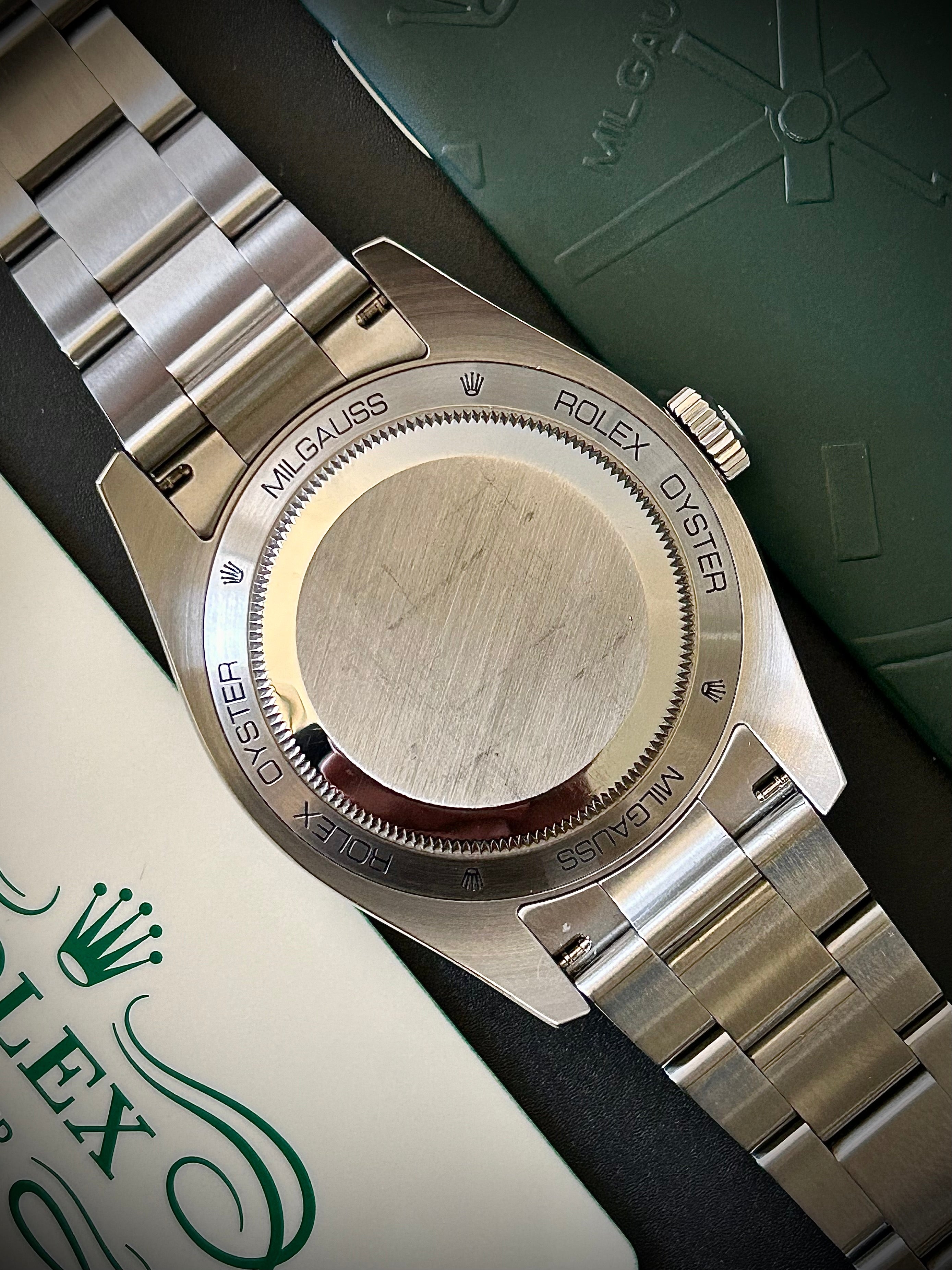 2008 ROLEX MILGAUSS, 116400, FULL SET, CERTIFIED PRE OWNED, INC GST