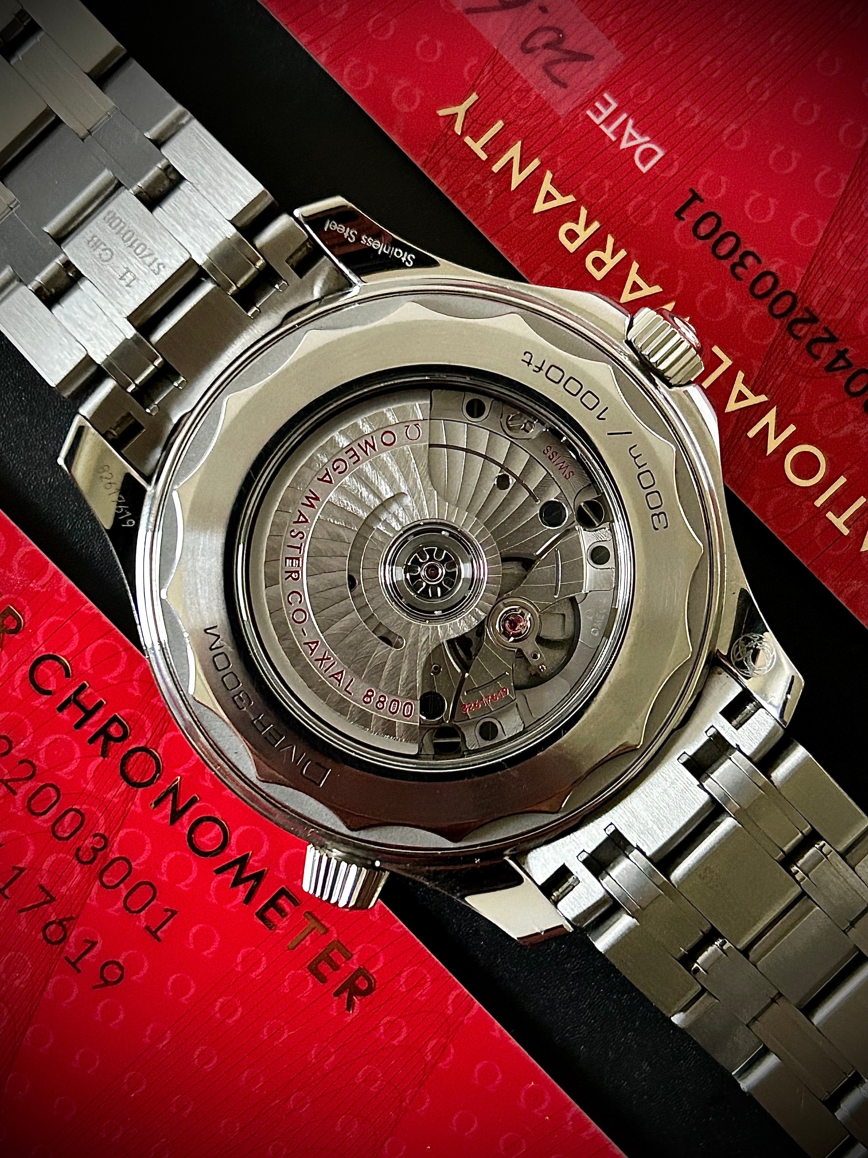 2020 OMEGA SEAMASTER 300, BLUE DIAL, FULL SET, INC GST