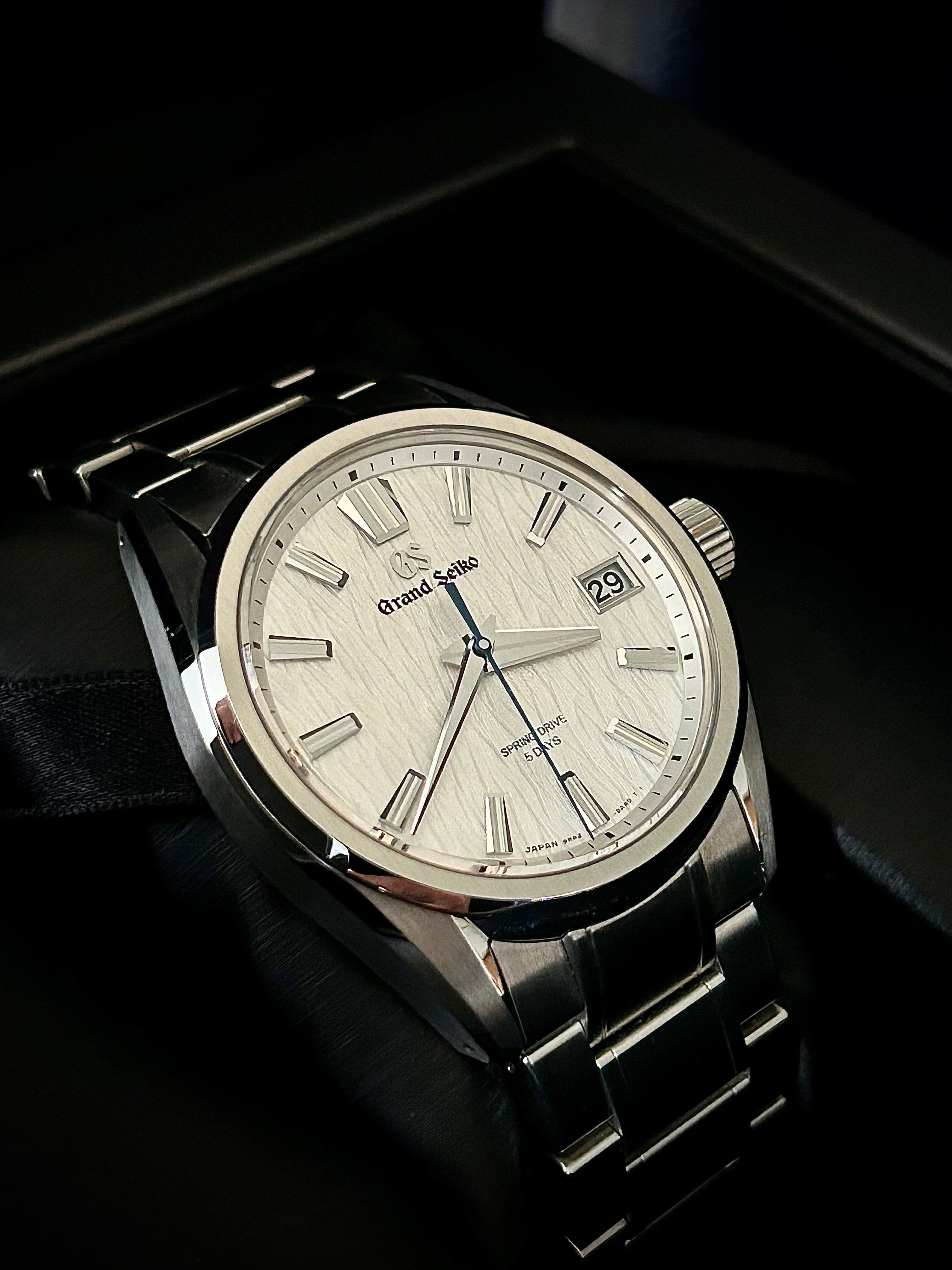 2024 GRAND SEIKO EVOLUTION 9 SPRING DRIVE, WHITE BIRCH, SLGA009, FULL SET, INC GST
