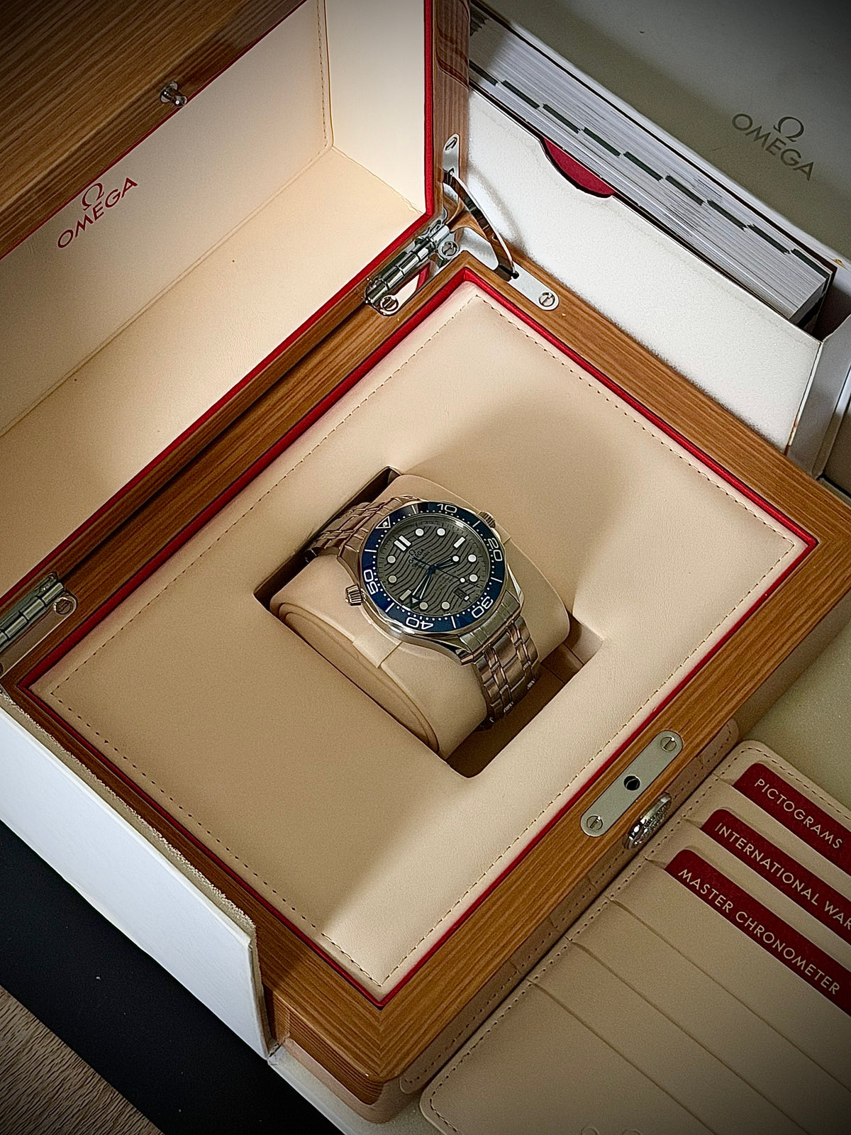 2026 OMEGA SEAMASTER DIVER 300M, 210.30.42.20.06.001, GREY DIAL, STEEL BRACELET, INC GST