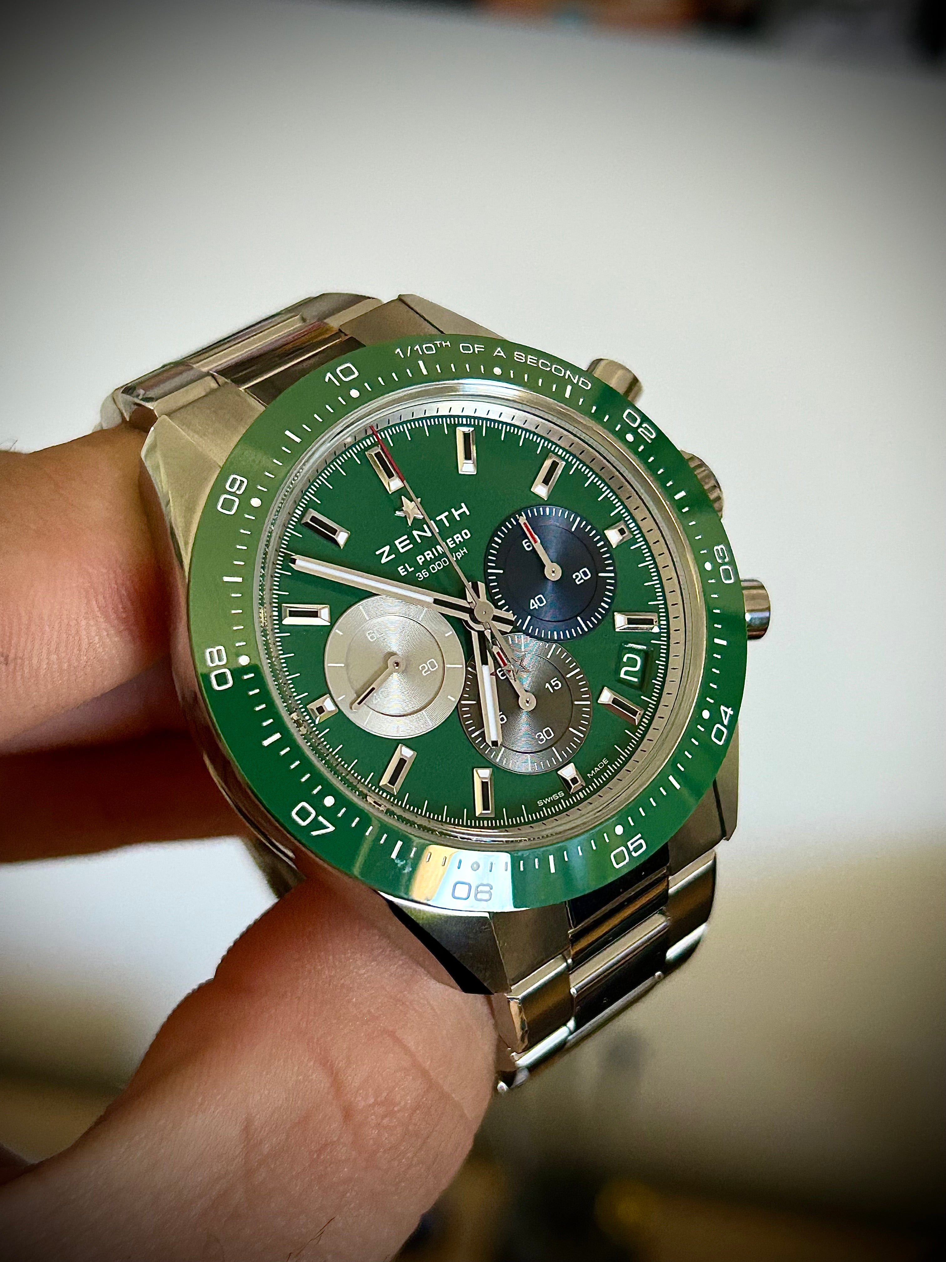 2024 ZENITH CHRONOMASTER SPORT GREEN, FULL SET, INC GST