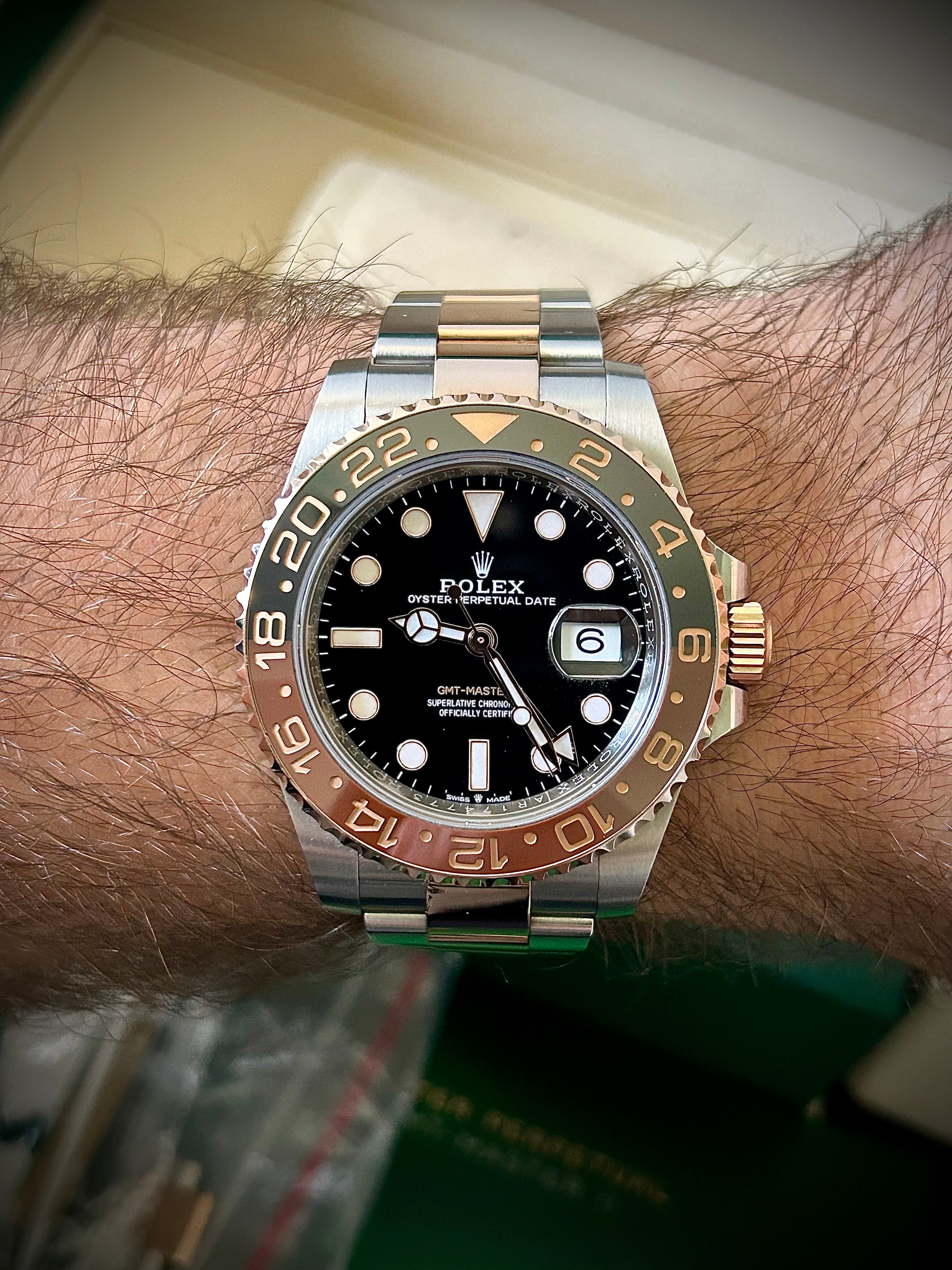 2019 ROLEX GMT MASTER II, ROOTBEER, 126711CHNR, FULL SET, INC GST