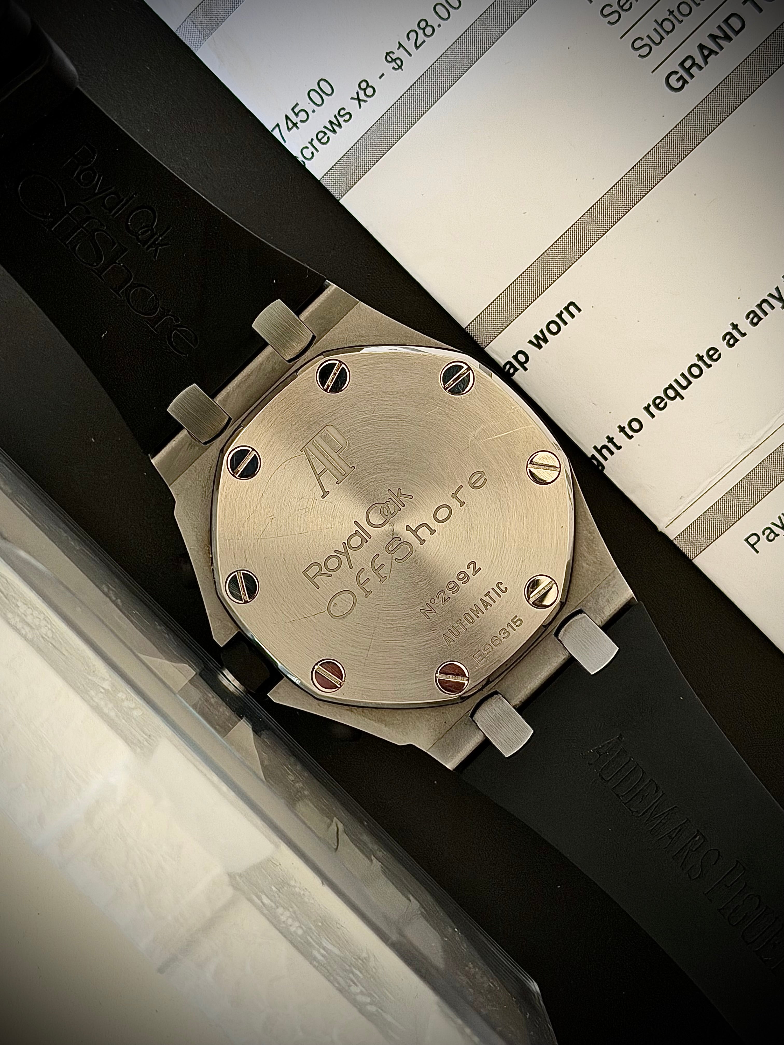 CIRCA 2014 AUDEMARS PIGUET ROYAL OAK OFFSHORE, 25940SK.00.D002CA.01.A, WATCH & AP SERVICE QUOTE, INC GST