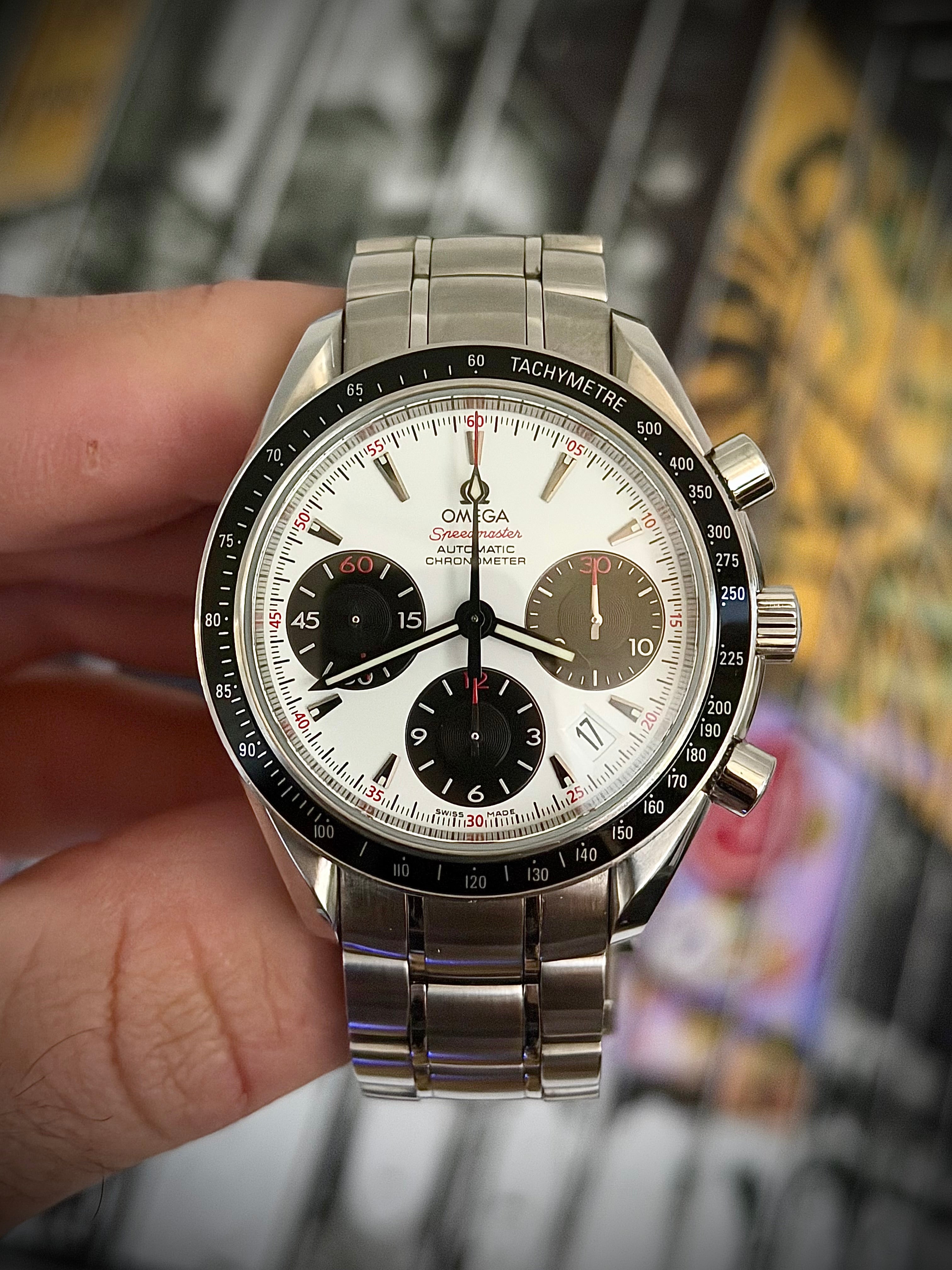 2013 OMEGA SPEEDMASTER DATE 40 “YEMEN” PANDA, 323.30.40.40.04.001, FULL SET, INC GST