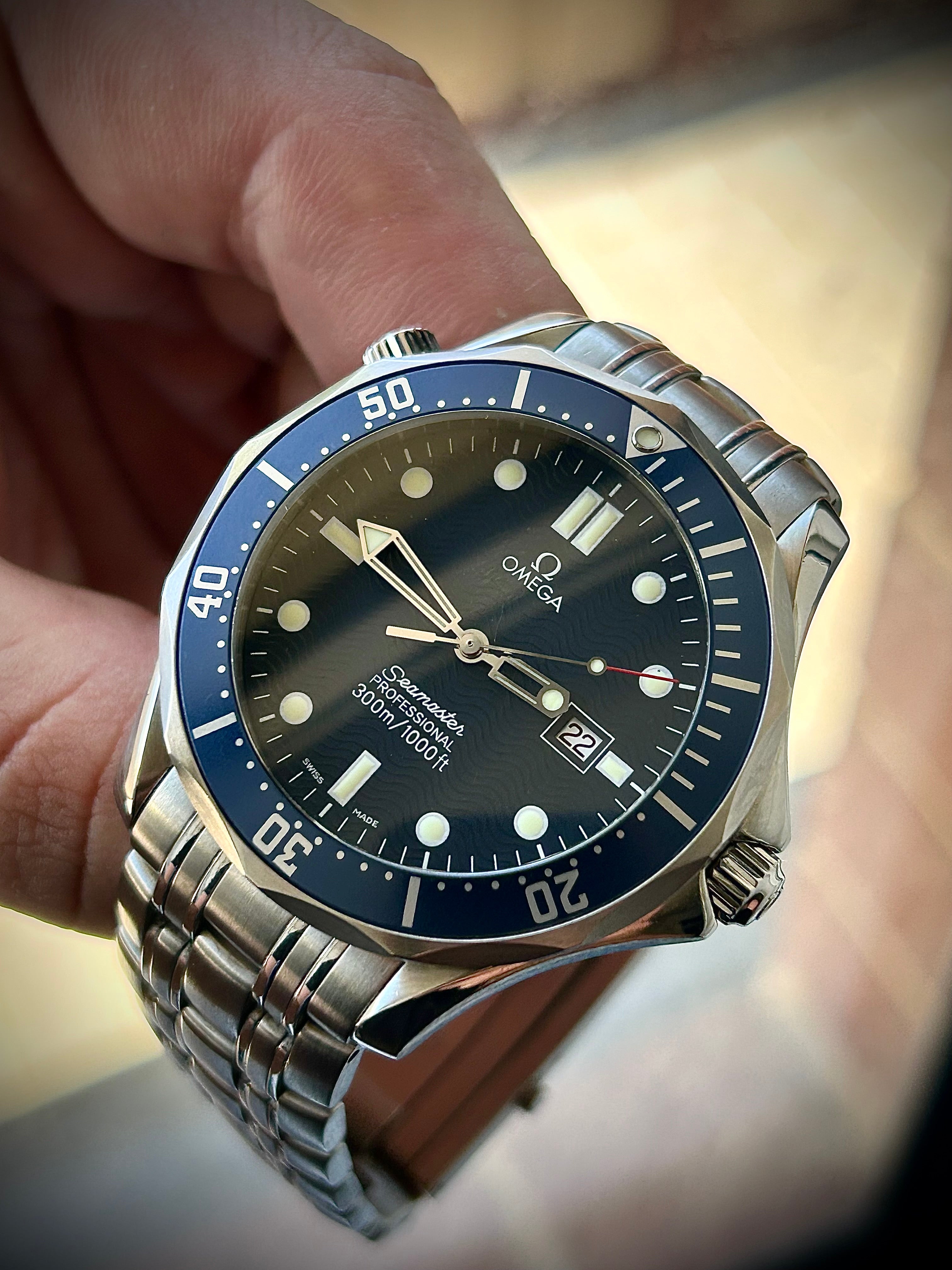 1998 OMEGA SEAMASTER 300, BOND, 196.1523, WATCH AND BOX, INC GST