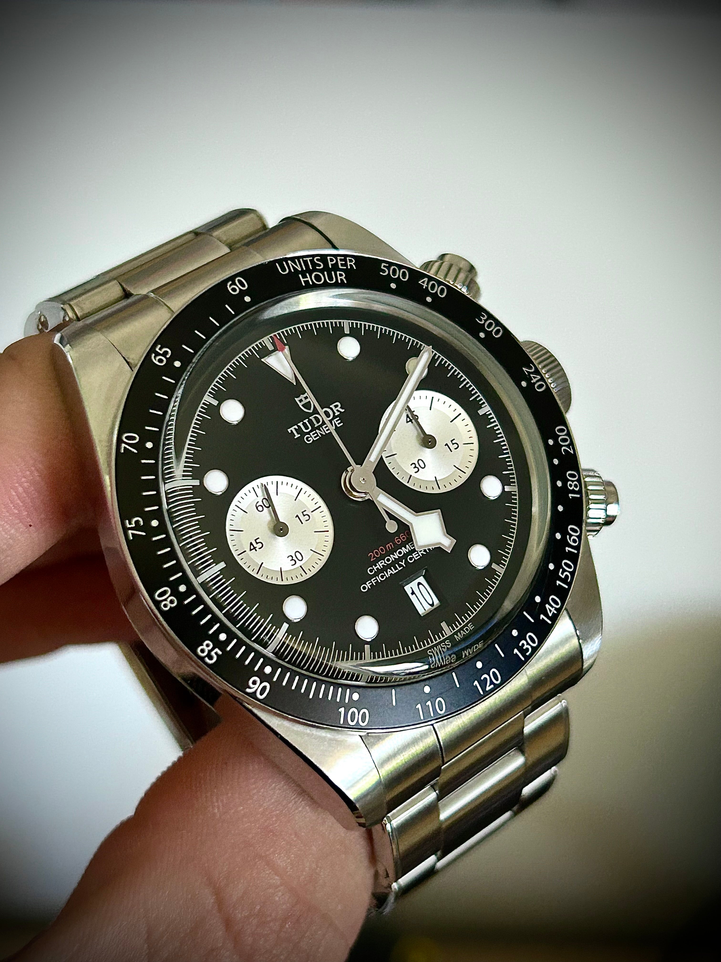 2021 TUDOR BLACK CHRONO REVERSE PANDA, FULL SET, INC GST