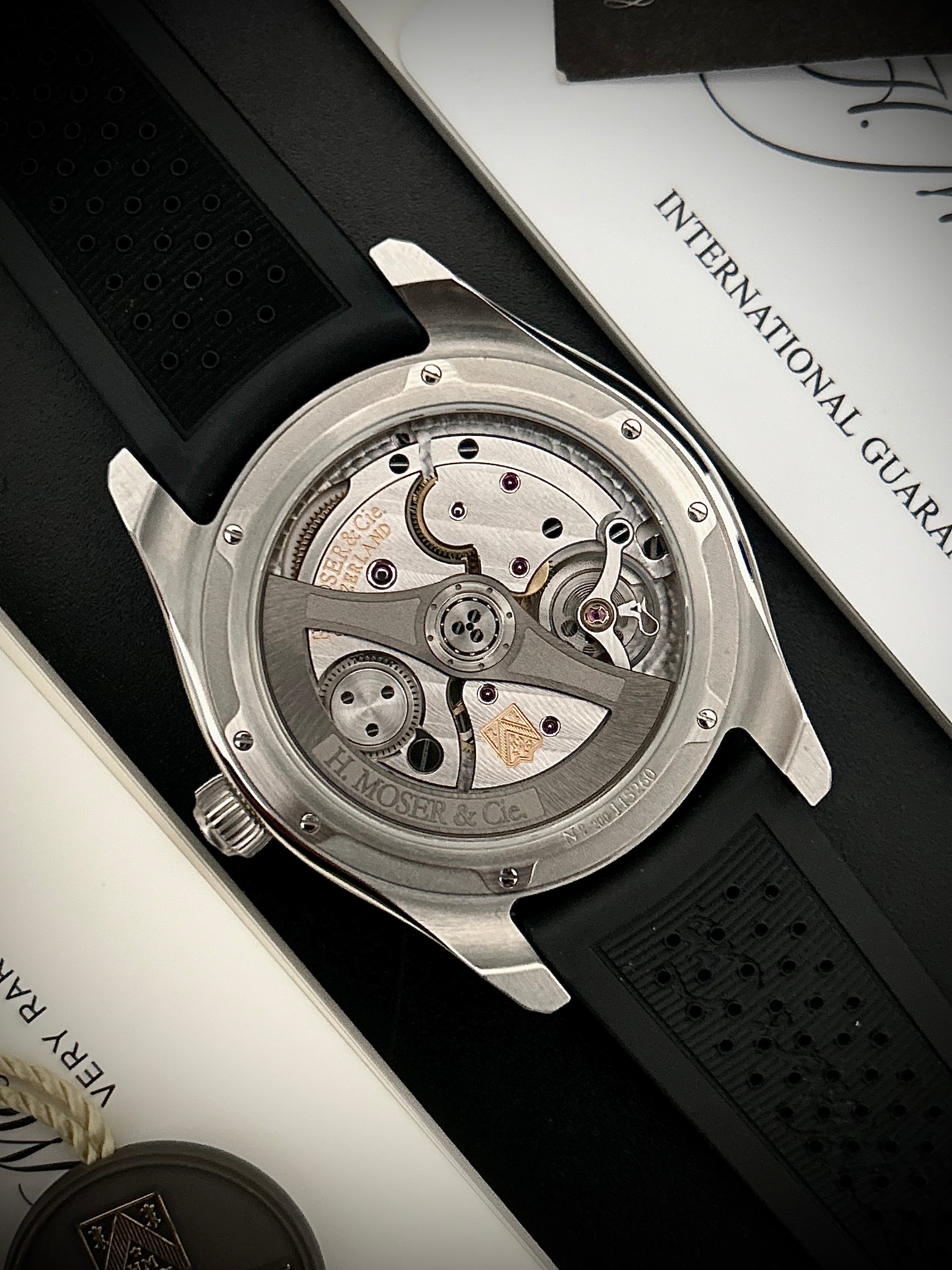 2018 H. MOSER & CIE PIONEER CENTRE SECONDS, 3200-100, FULL SET, INC GST