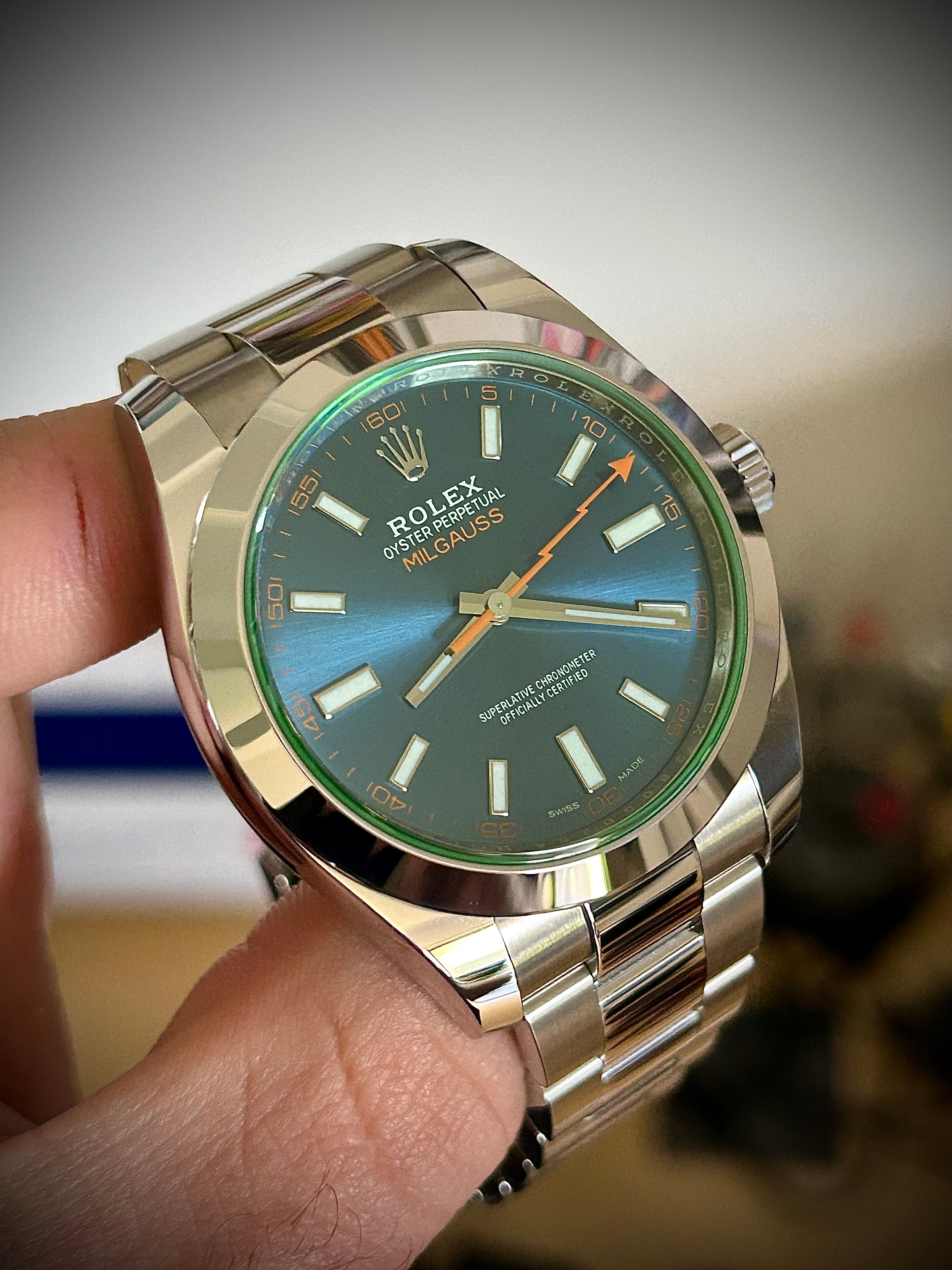 2022 ROLEX MILGAUSS, 116400GV, FULL SET, INC GST