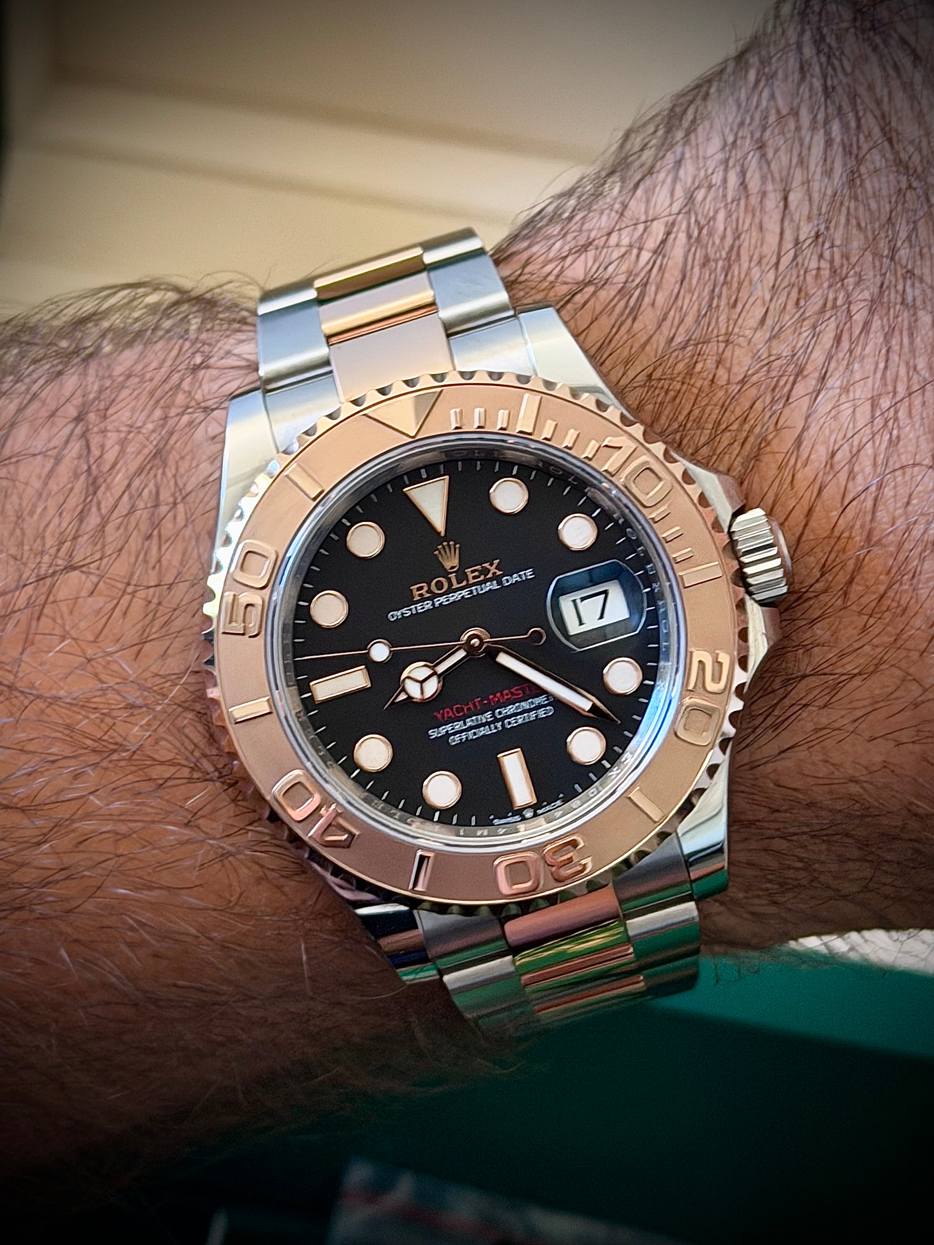 2022 ROLEX YACHT-MASTER 40, ROSE GOLD, 126621, FULL SET