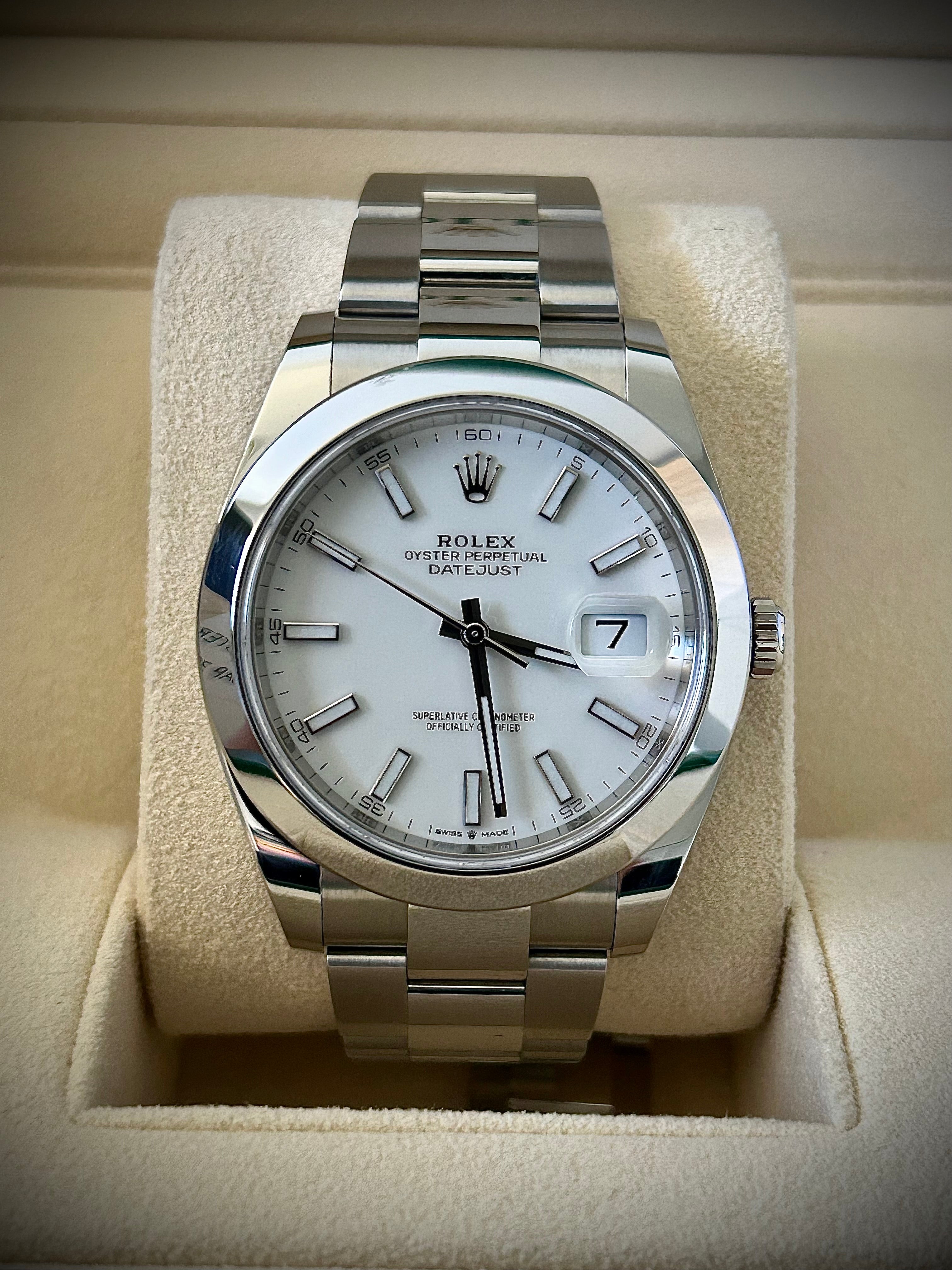 2021 ROLEX DATEJUST 41, 126300, FULL SET, INC GST