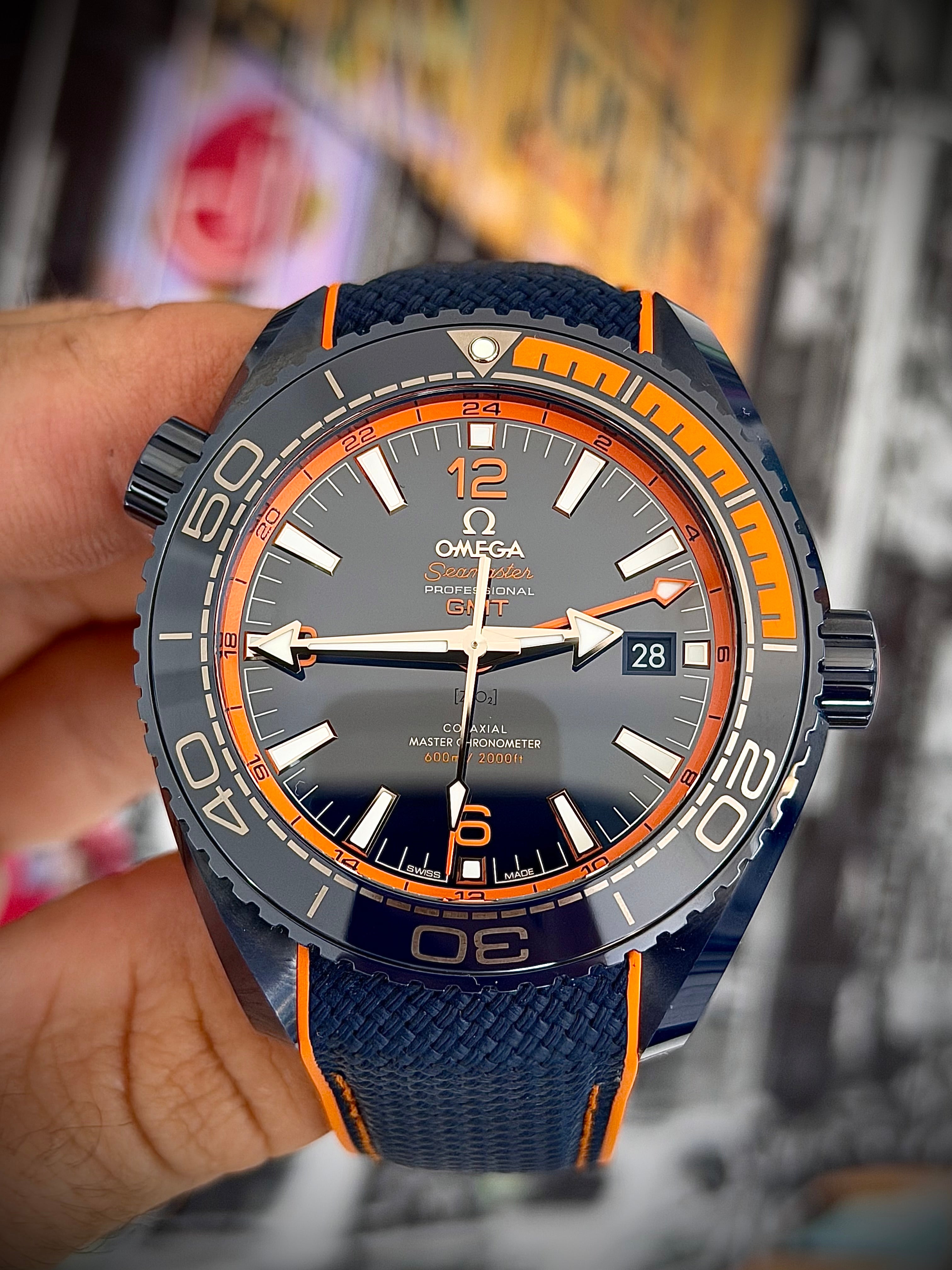 2021 OMEGA SEAMASTER PLANET OCEAN “BIG BLUE” GMT, 215.92.46.22.03.001, FULL SET, INC GST