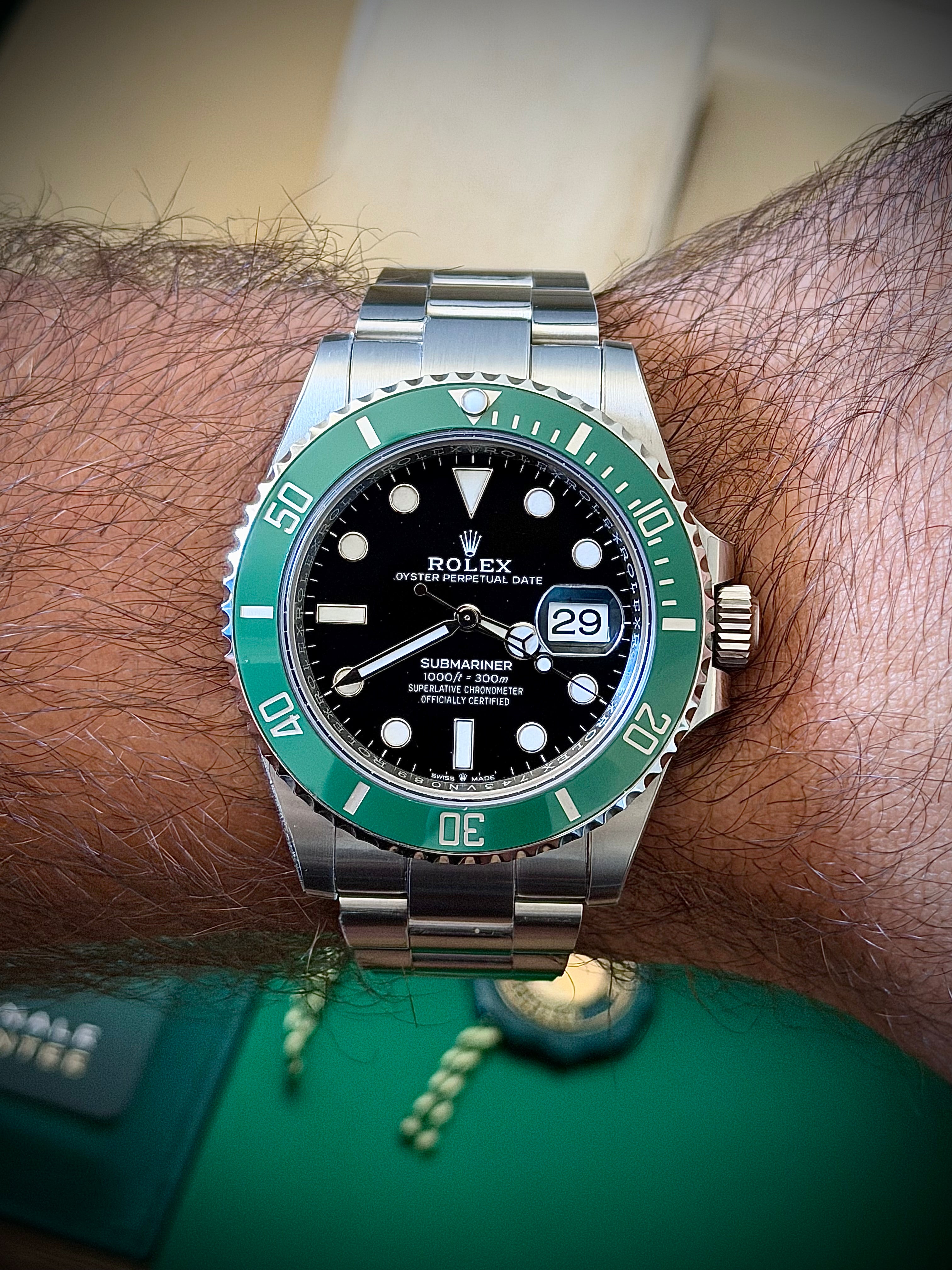 2022 ROLEX SUBMARINER DATE, STARBUCKS, MINT FULLY STICKERED, 126610LV, STARBUCKS, FULL SET, INC GST