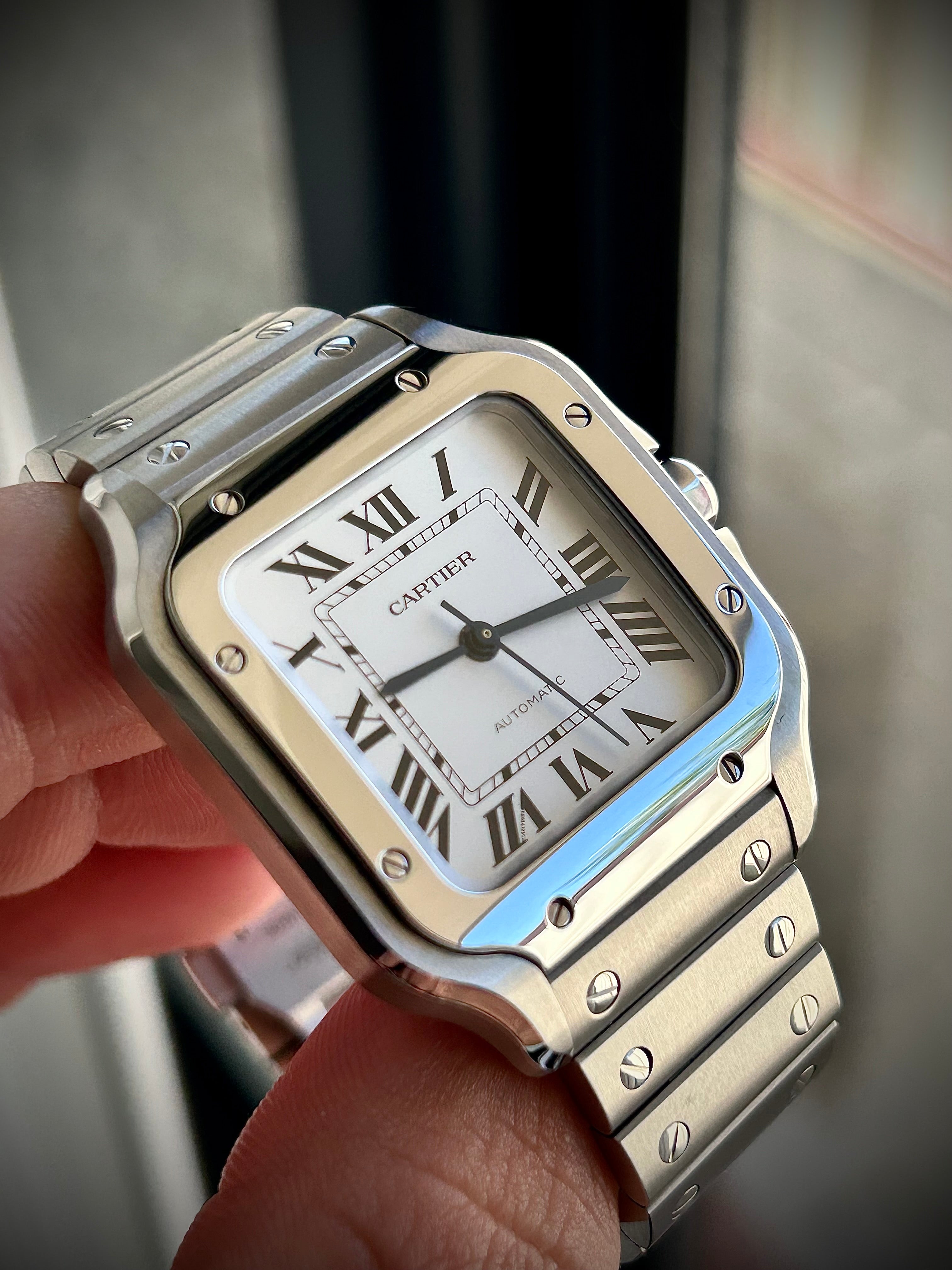 2024 CARTIER SANTOS DE CARTIER MEDIUM, WSSA0029, FULL SET, INC GST