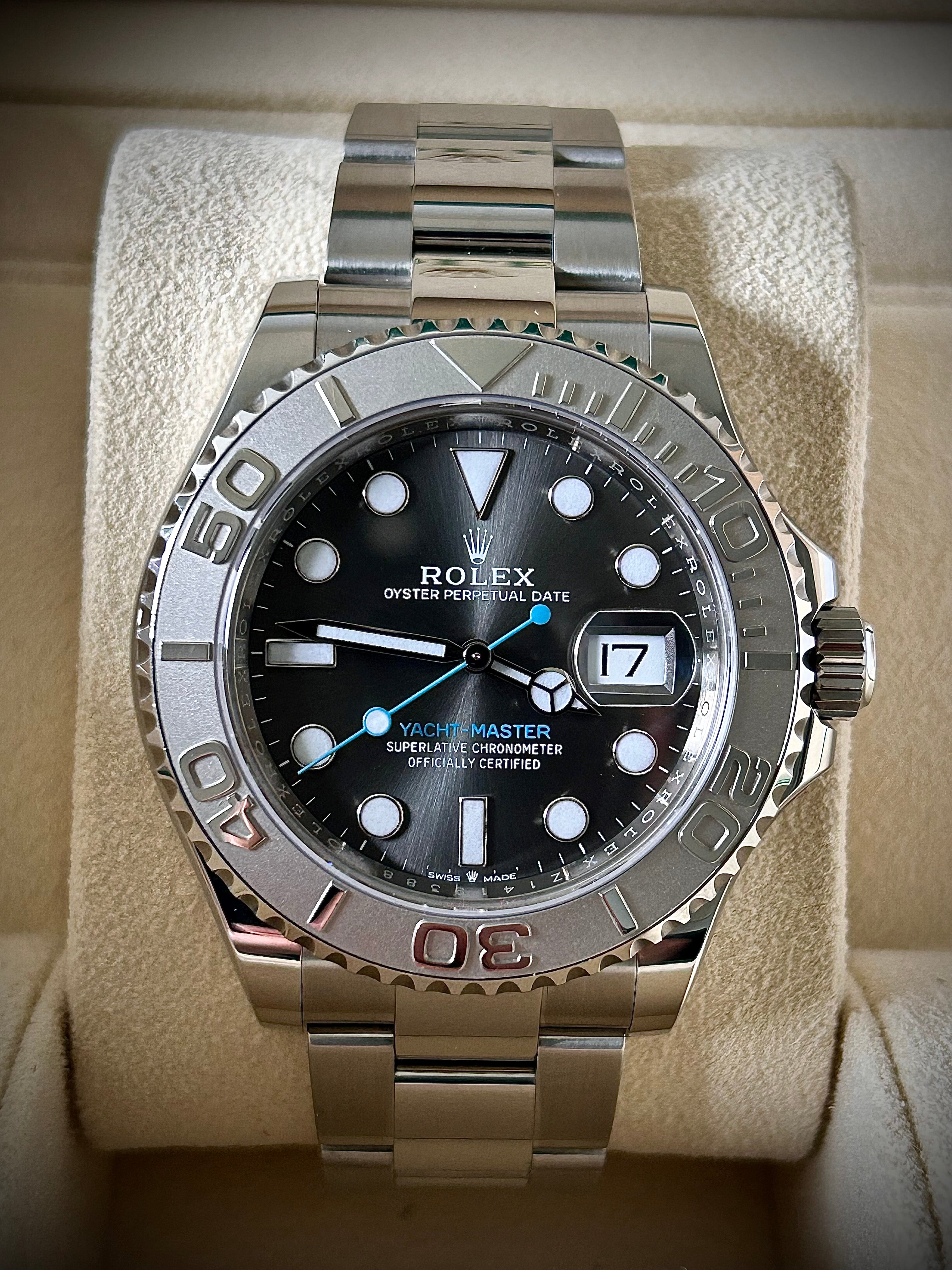 2020 ROLEX YACHT-MASTER 40, SLATE DIAL, 126622, FULL SET