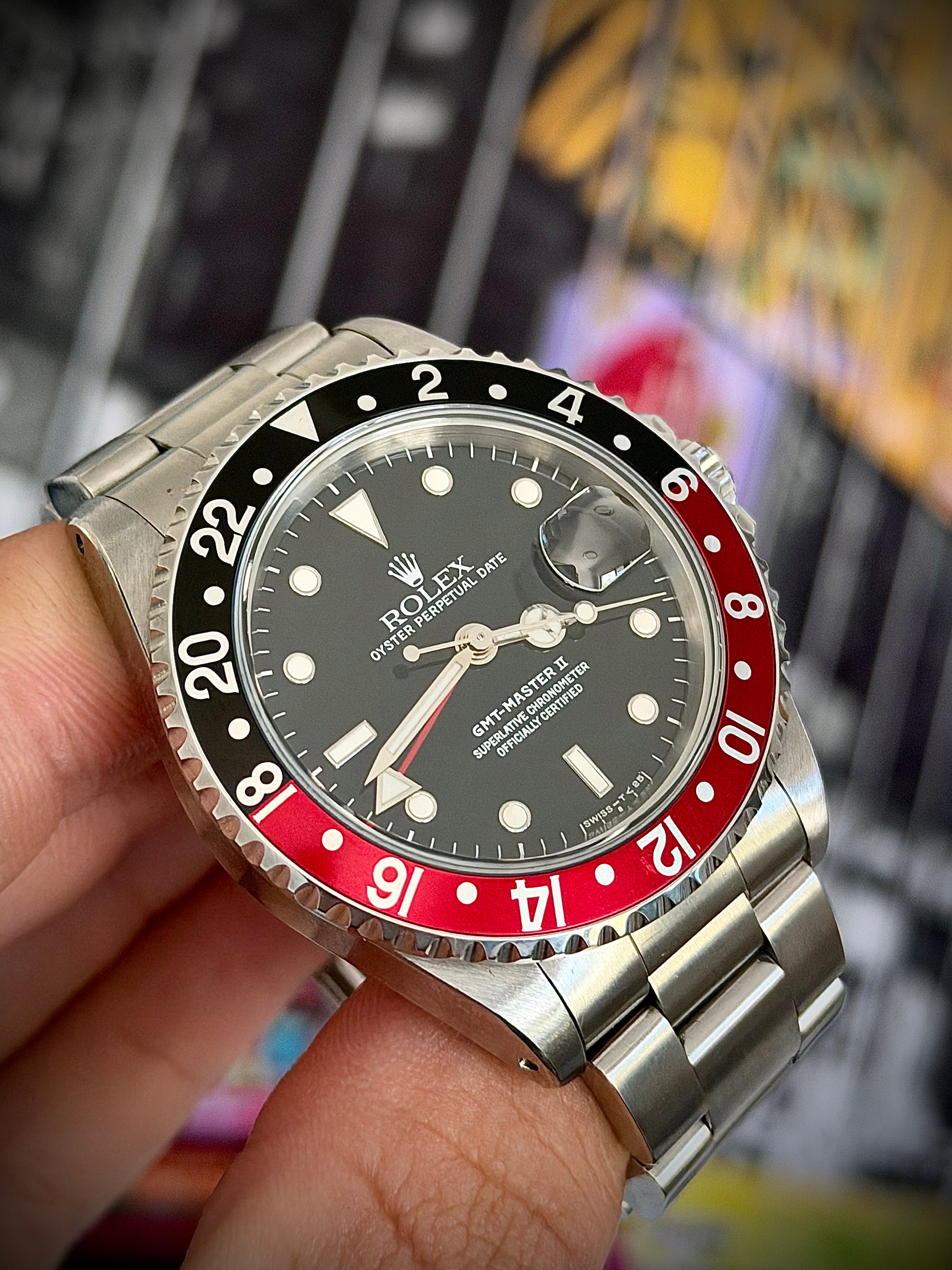 1995 ROLEX GMT-MASTER II “COKE”, 16710, WATCH ONLY, INC GST