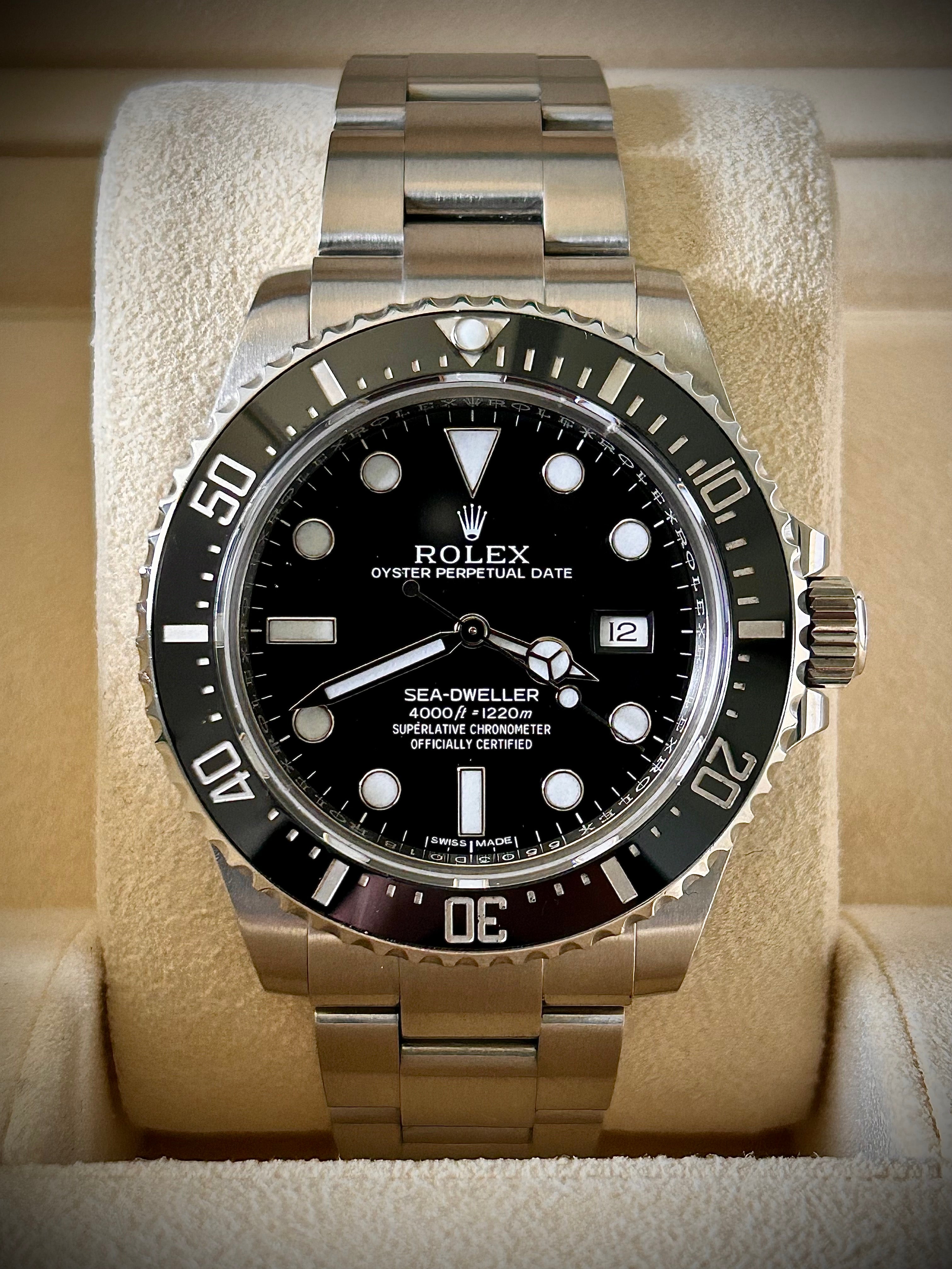 2017 ROLEX SEA-DWELLER 4000, 116600, BOX AND PAPERS, GST INC