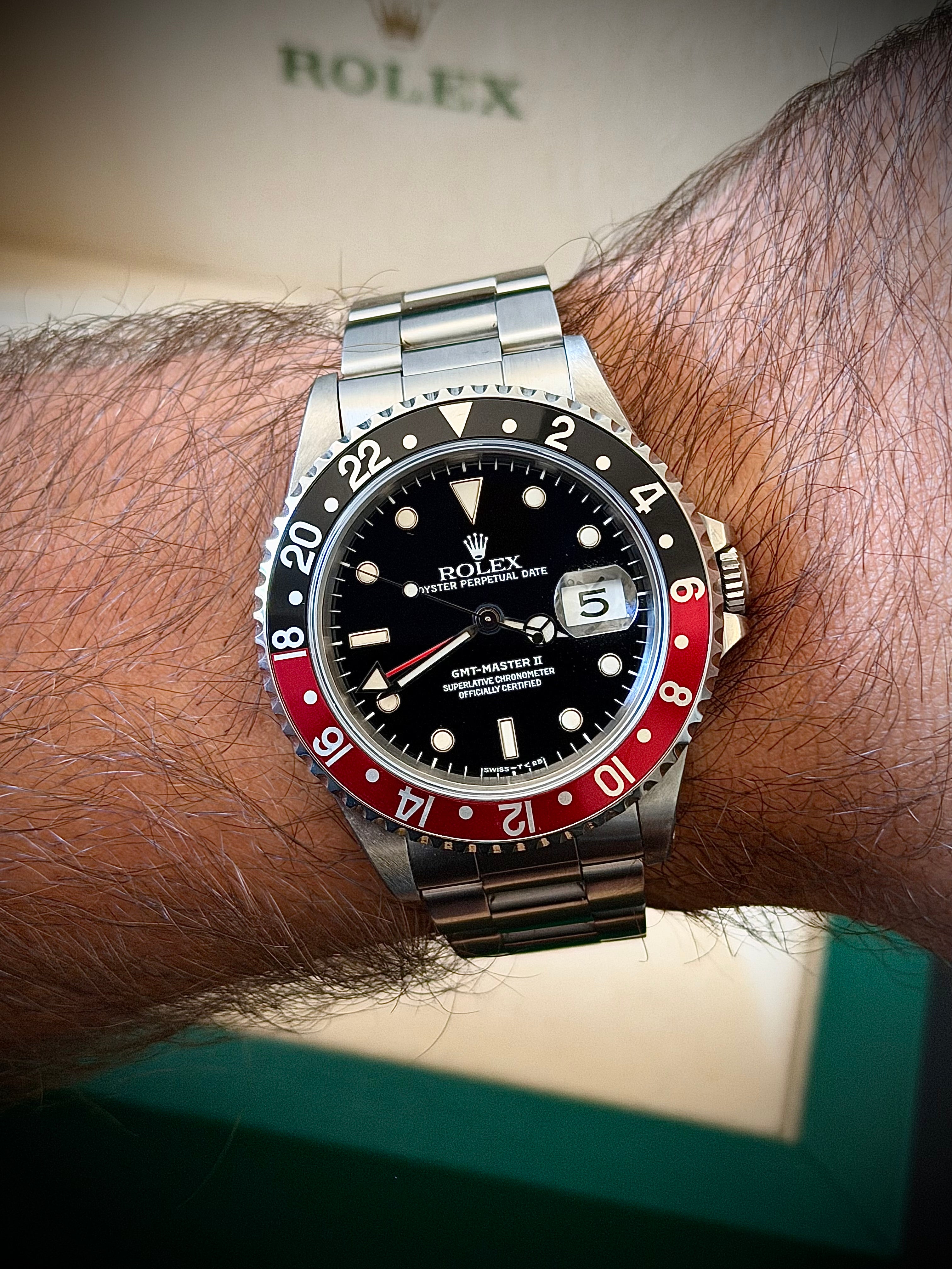 1995 ROLEX GMT-MASTER II “COKE”, 16710, WATCH ONLY, INC GST