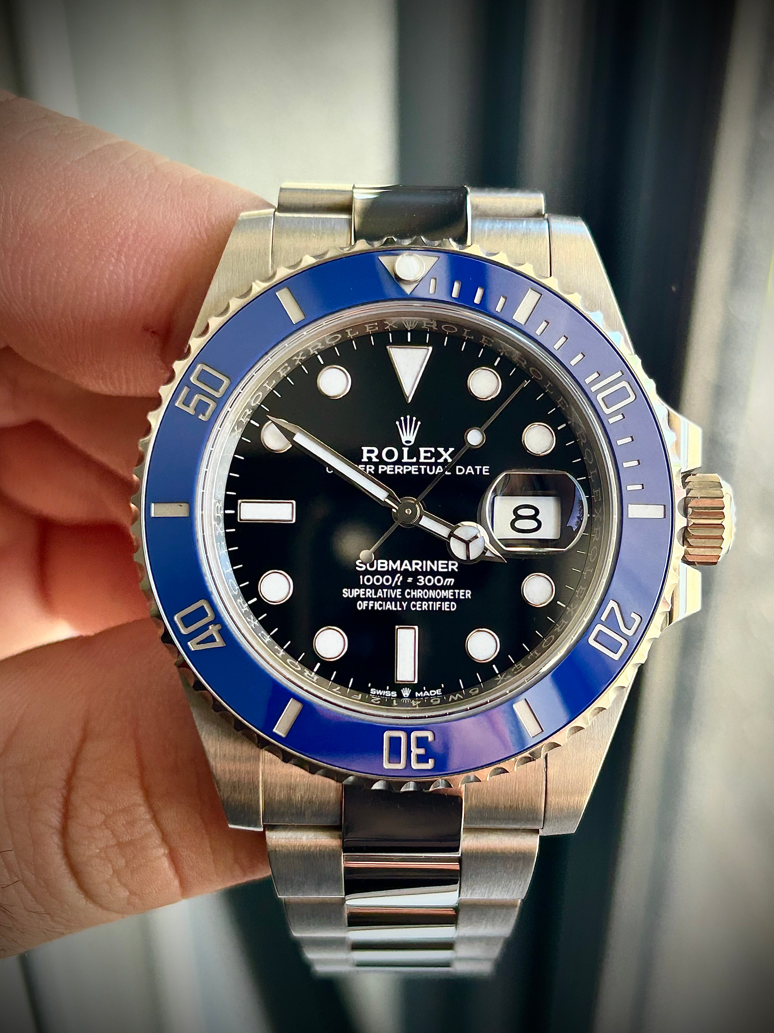 2022 ROLEX SUBMARINER DATE, 126619LB, COOKIE MONSTER, FULL SET, INC GST