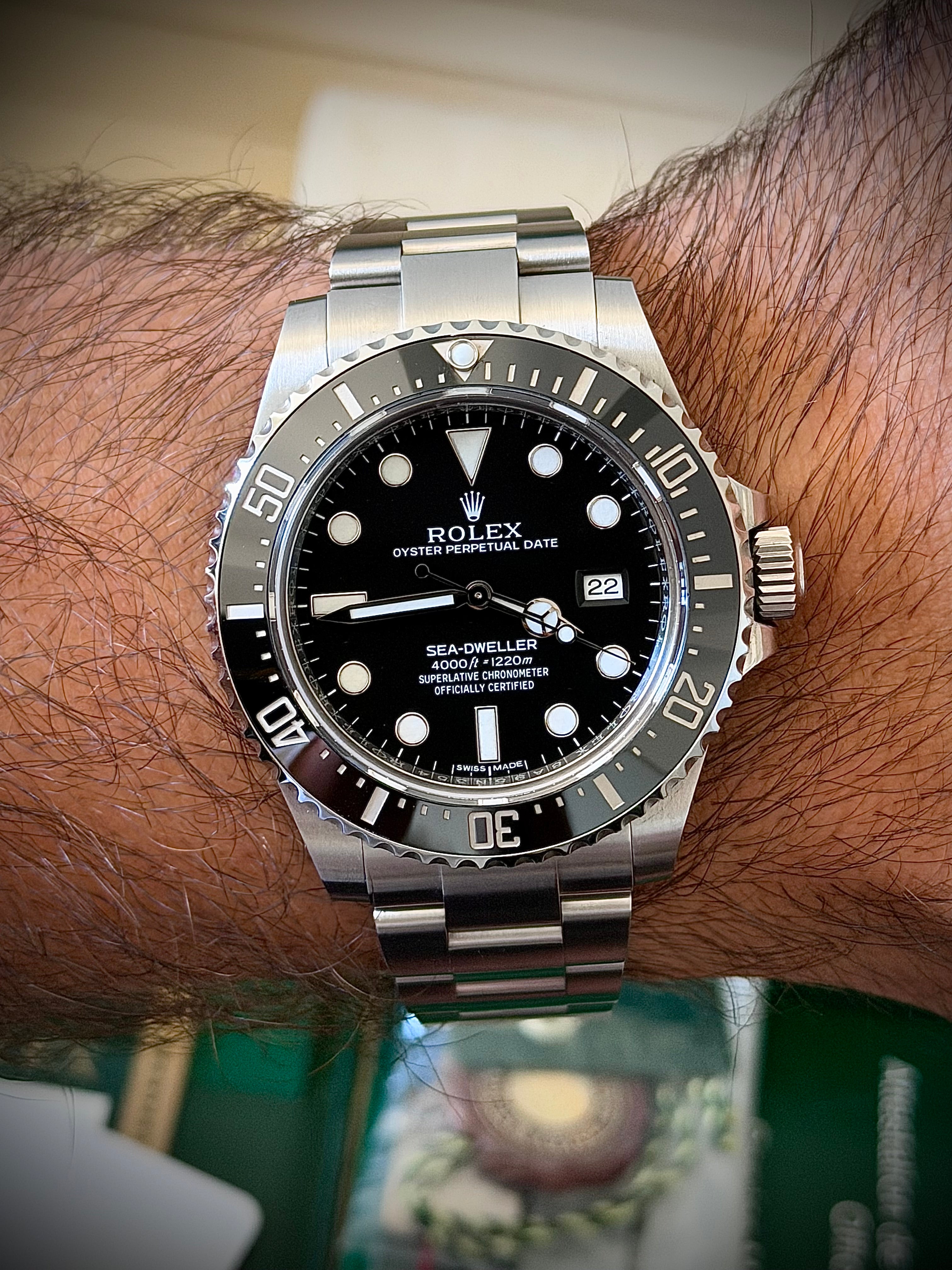 2014 ROLEX SEA-DWELLER 4000, 116600, FULL SET, WITH RSC, INC GST