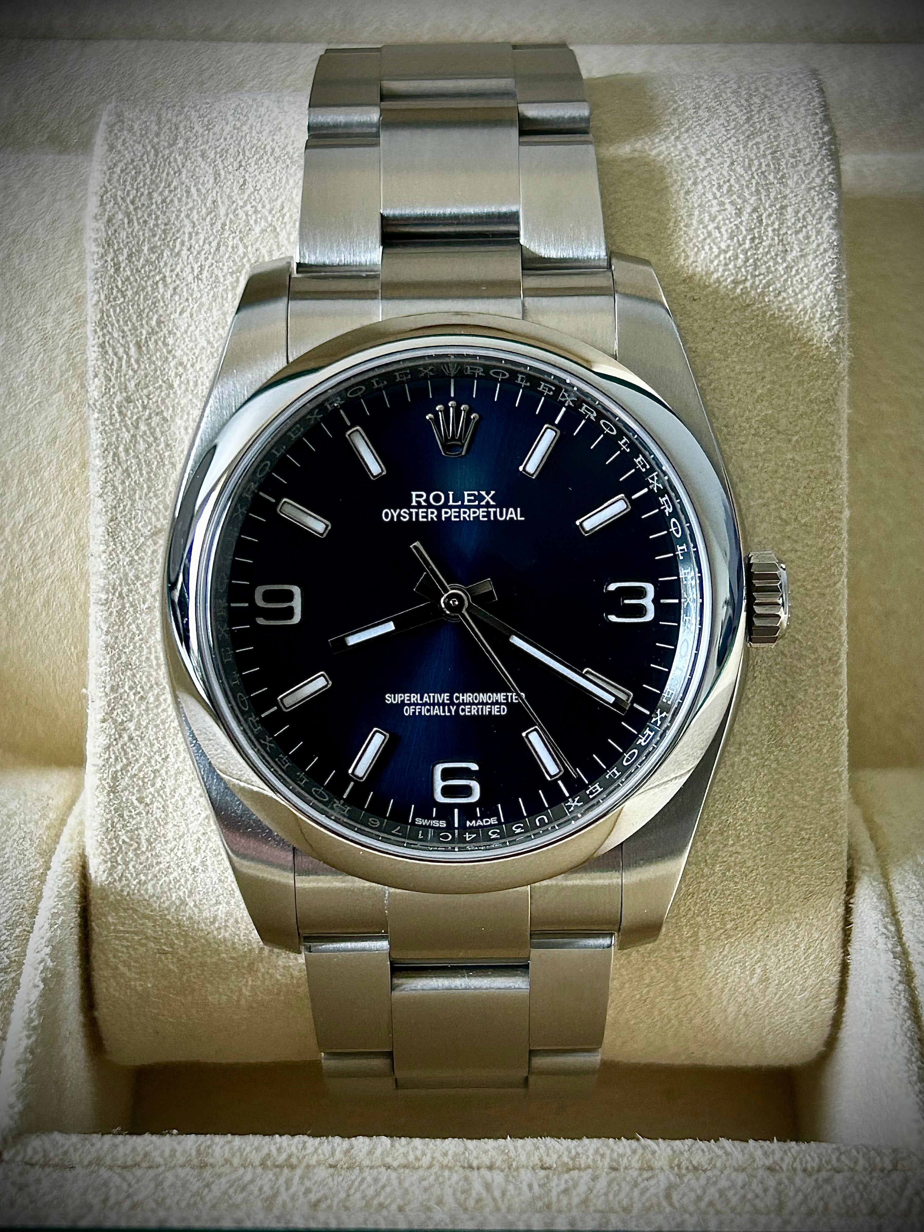 2018 ROLEX OYSTER PERPETUAL 36, FULL SET, INC GST