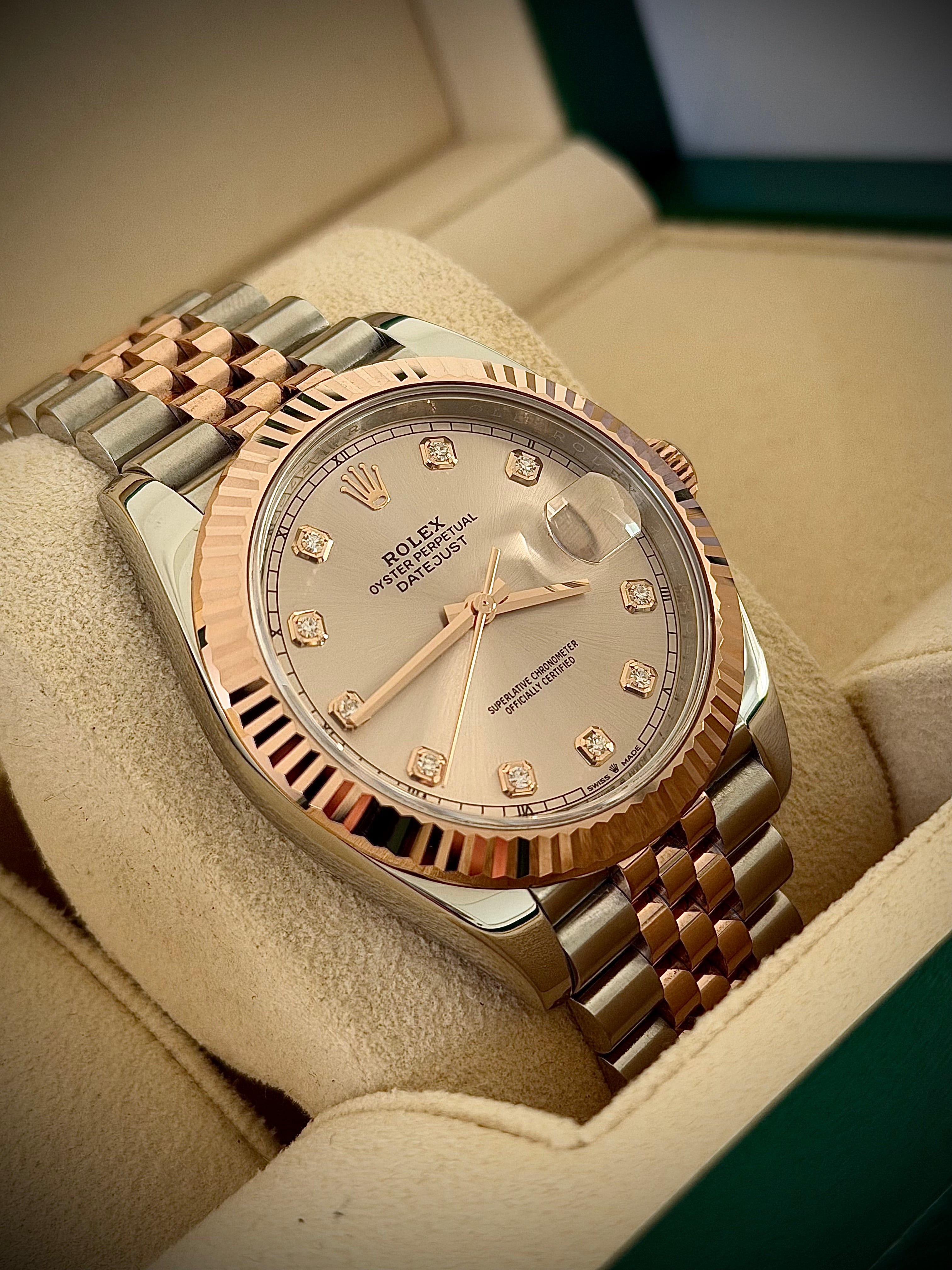 2021 ROLEX DATEJUST 41, DIAMOND SUNDUST DIAL, 126331, BOX AND PAPERS, INC GST