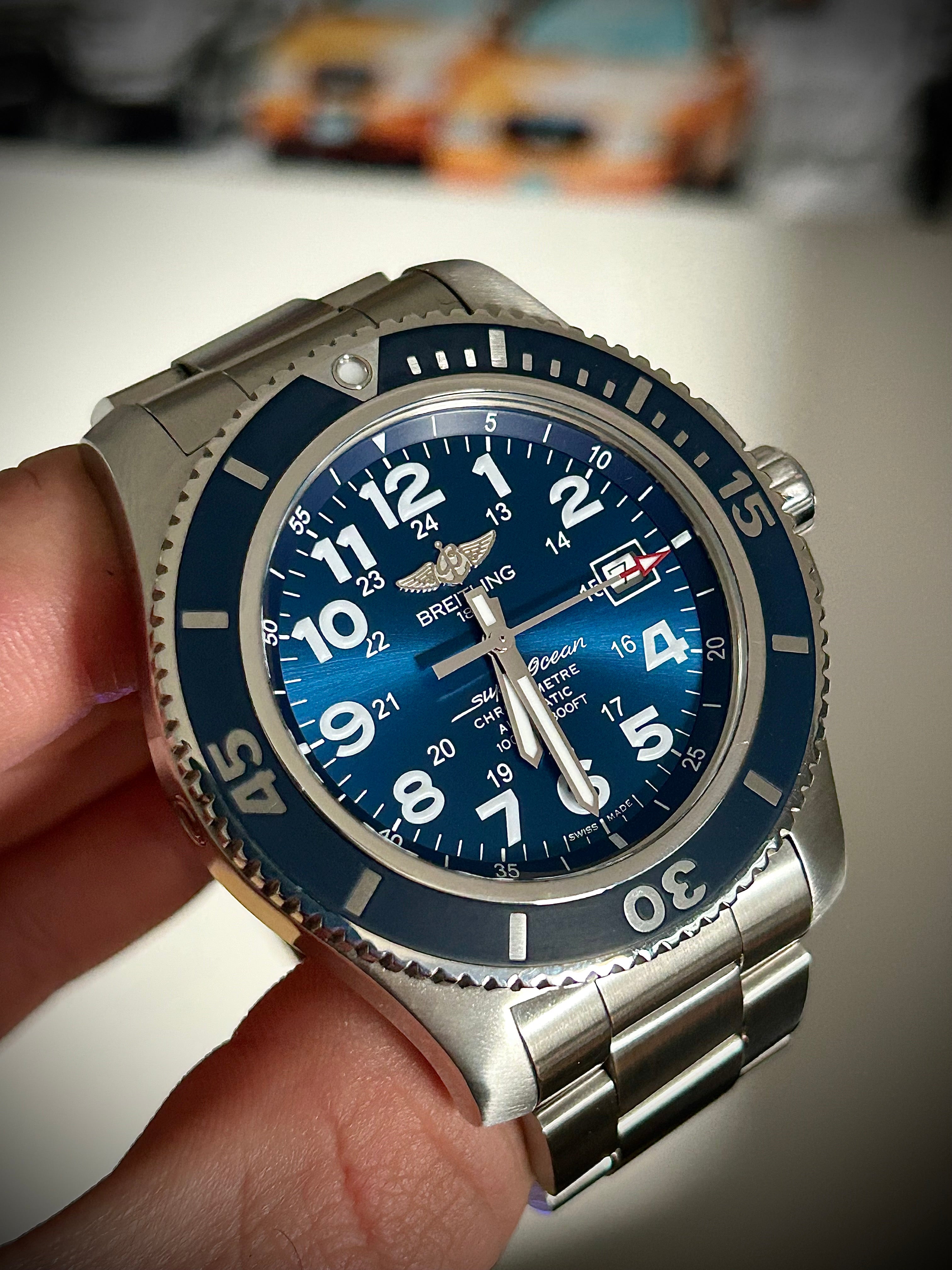 2019 BREITLING SUPEROCEAN 44, A17392D8/C910, BOX AND PAPERS, INC GST