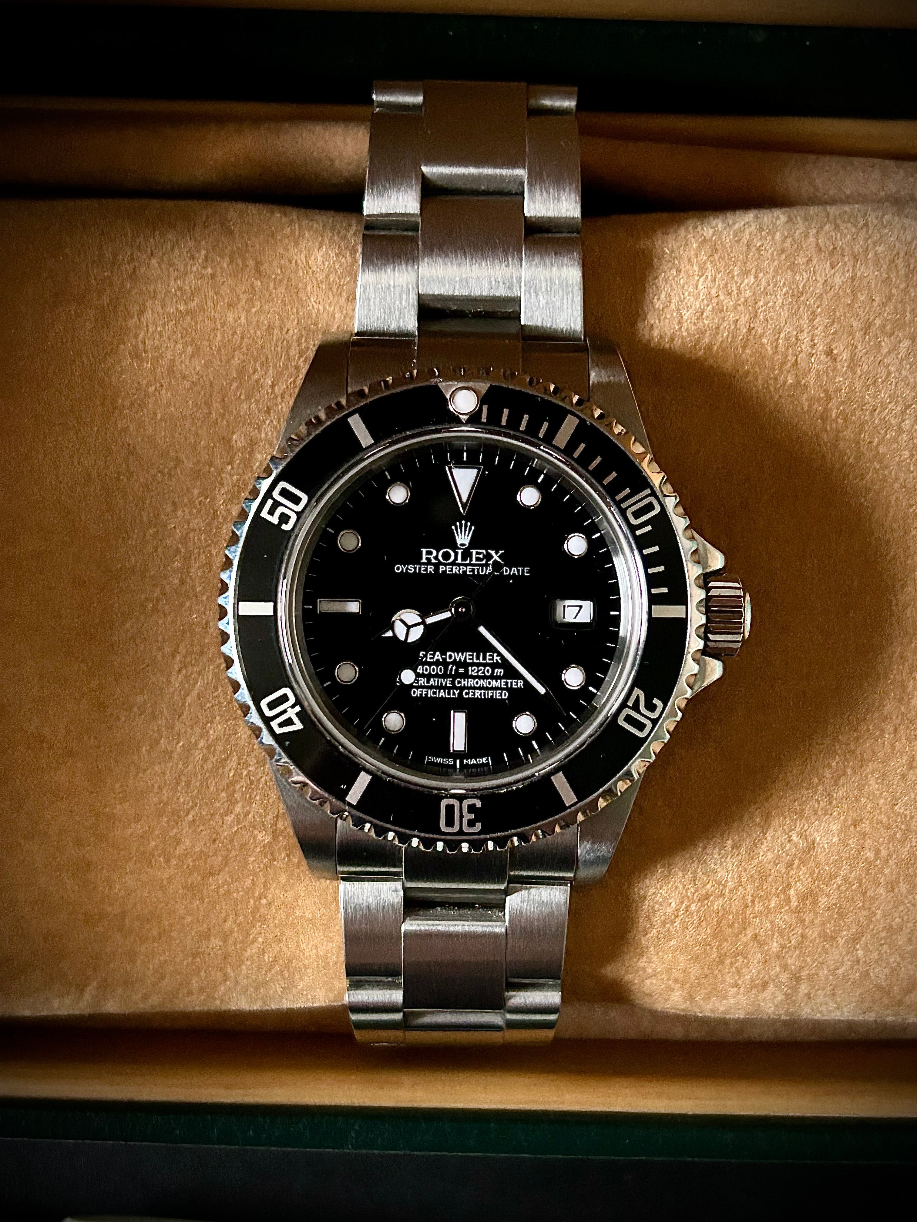 2000 ROLEX SEA-DWELLER 16600, FULL SET, INC GST