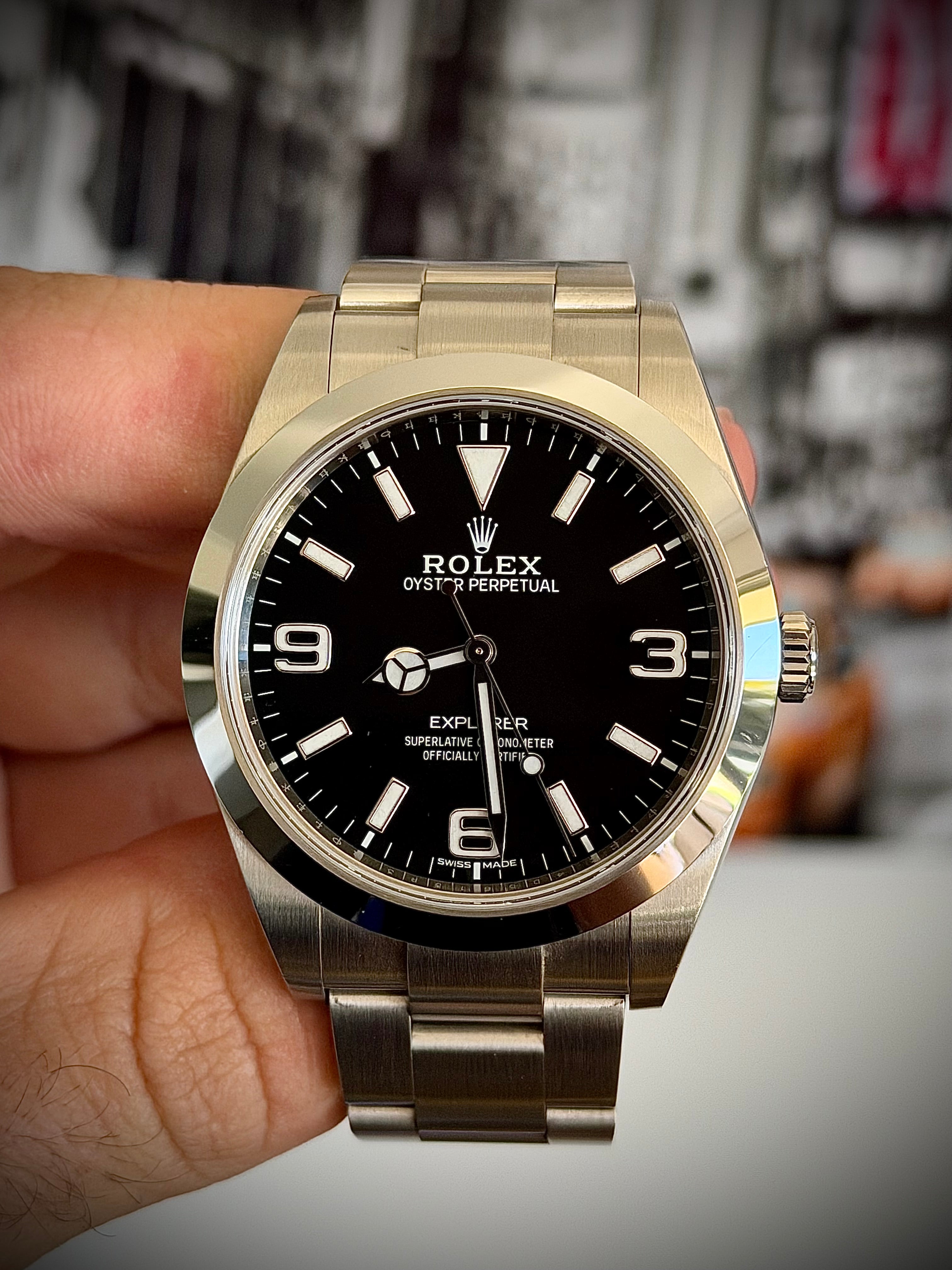 2018 ROLEX EXPLORER 39, 214270, FULL SET, INC GST