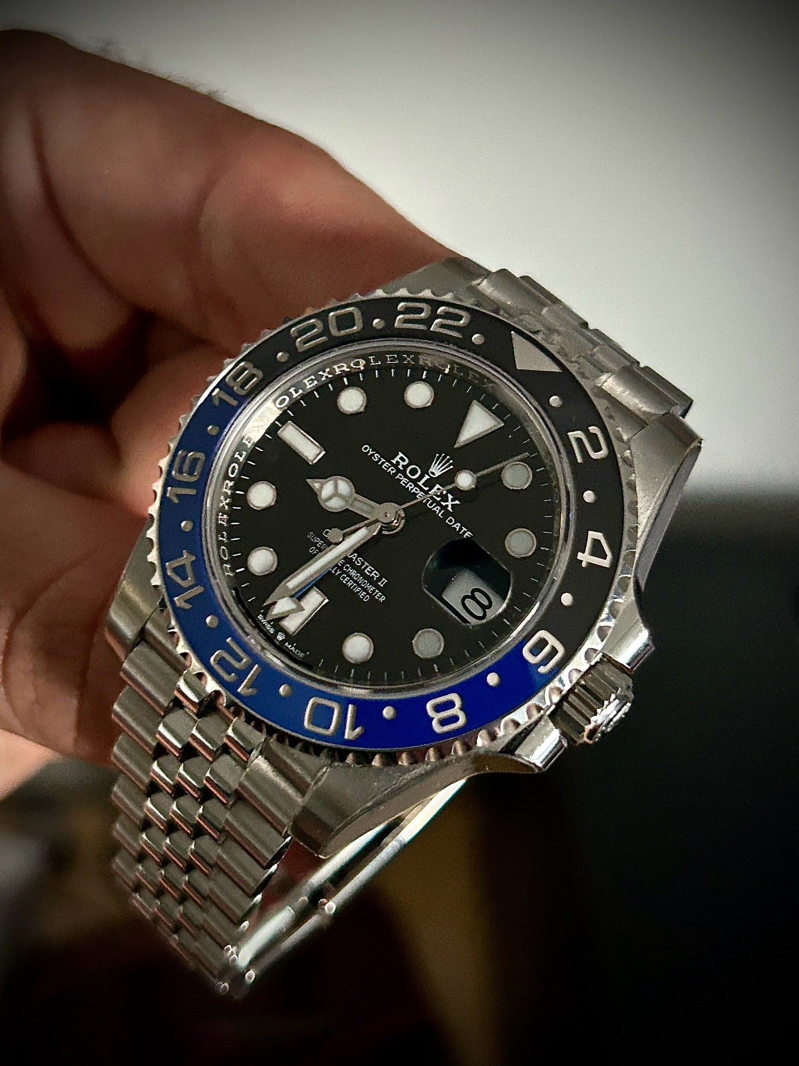 2023 ROLEX GMT MASTER II, BATGIRL, 126710BLNR, FULL SET, INC GST