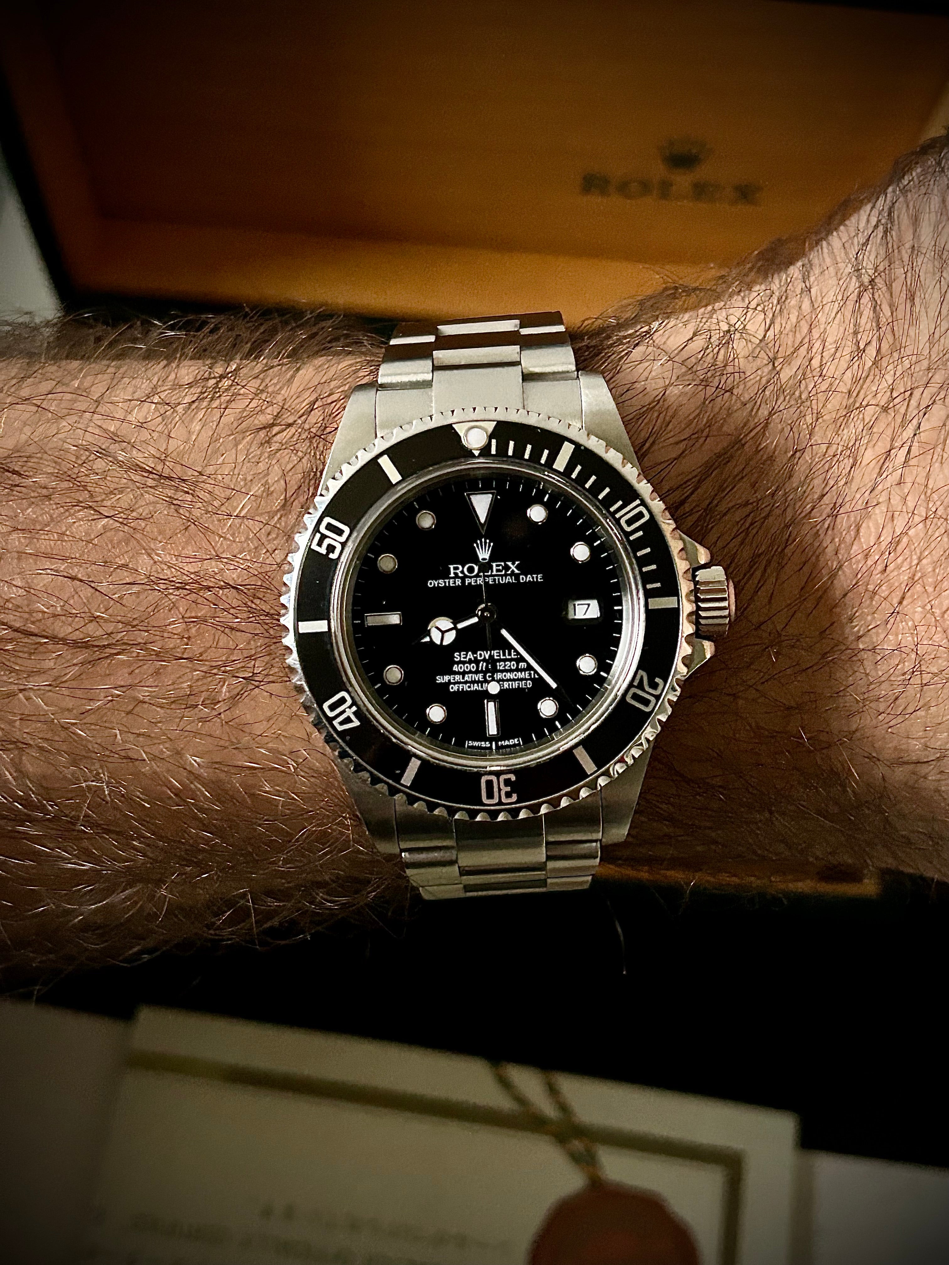 2000 ROLEX SEA-DWELLER 16600, FULL SET, INC GST