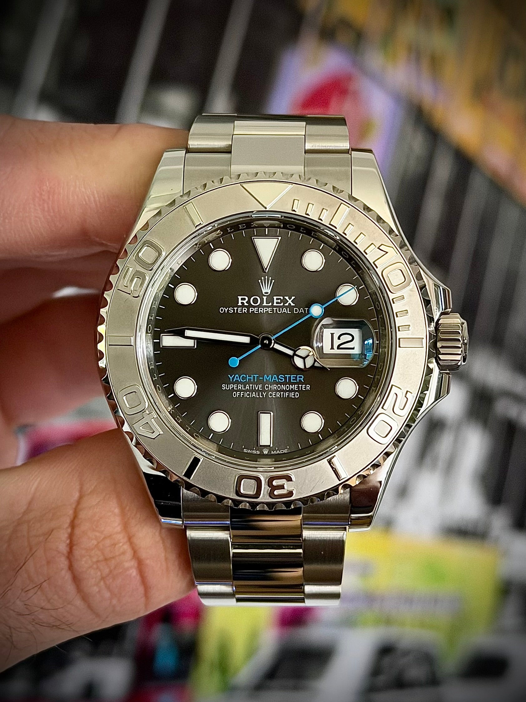 2023 ROLEX YACHT-MASTER 40, RHODIUM DIAL, FULL SET, INC GST