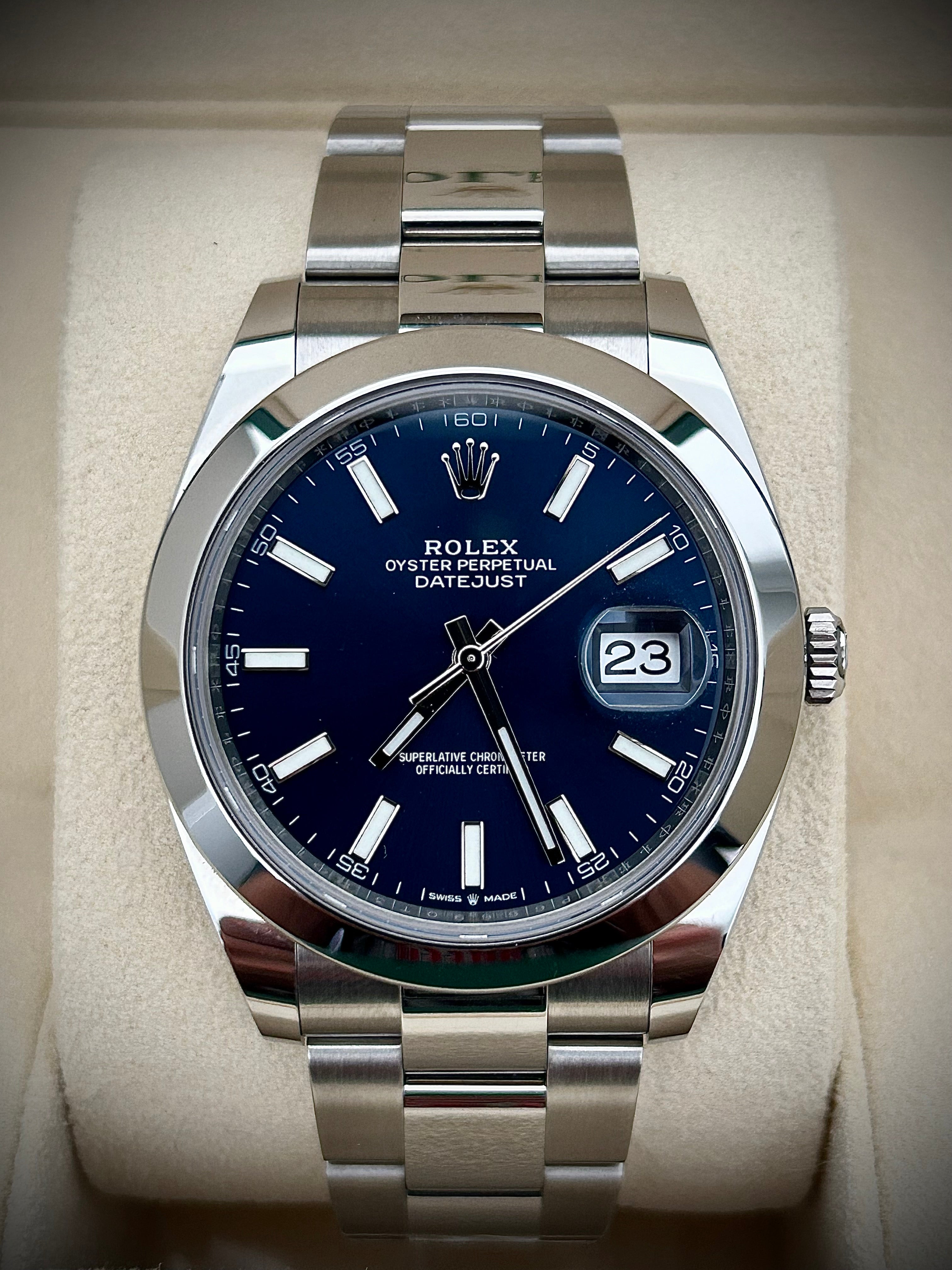 2022 ROLEX DATEJUST 41, 126300, FULL SET, INC GST