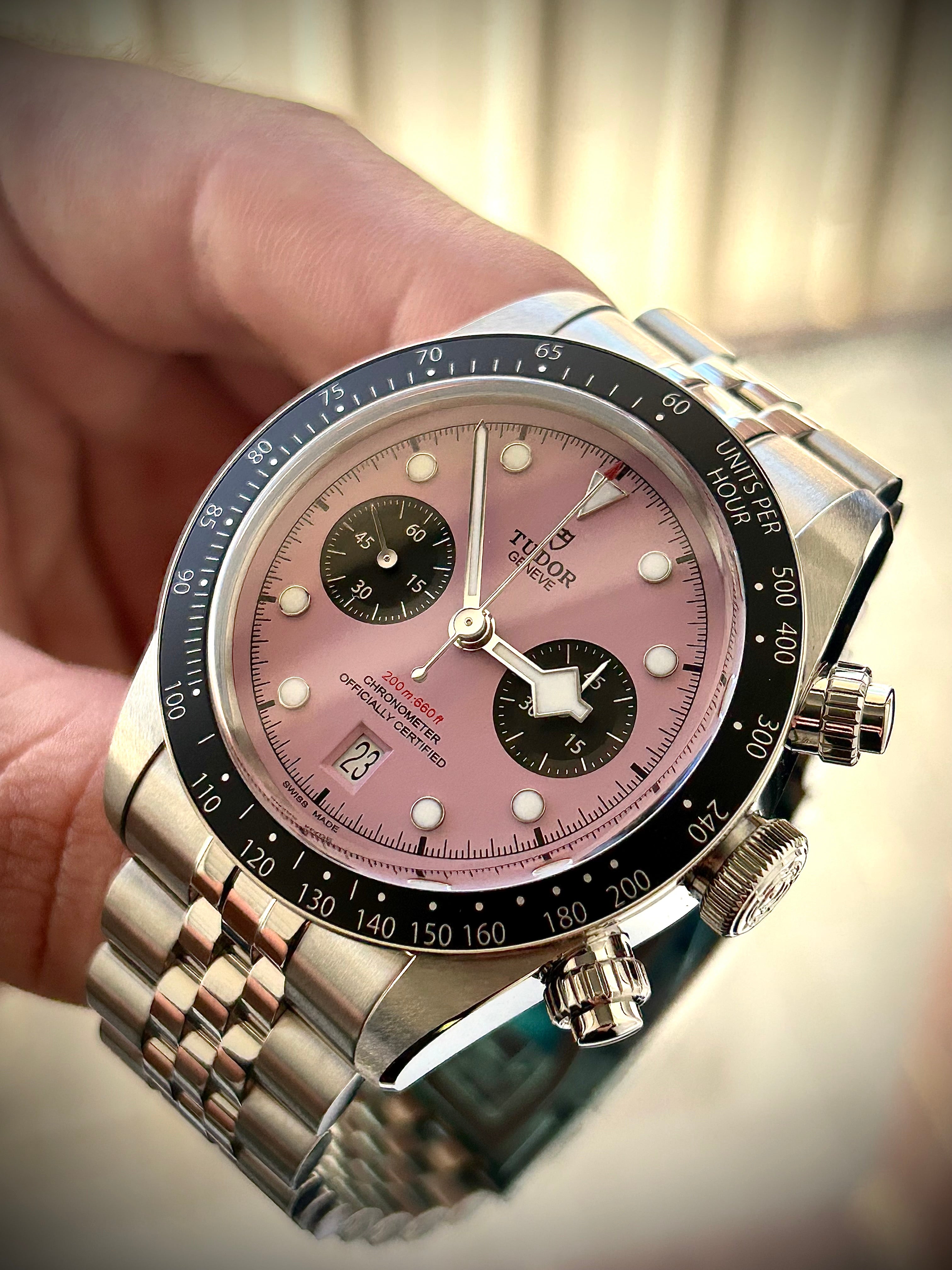 2024 TUDOR BLACK CHRONO PINK
INTER MIAMI EDITION, FULL SET, INC GST