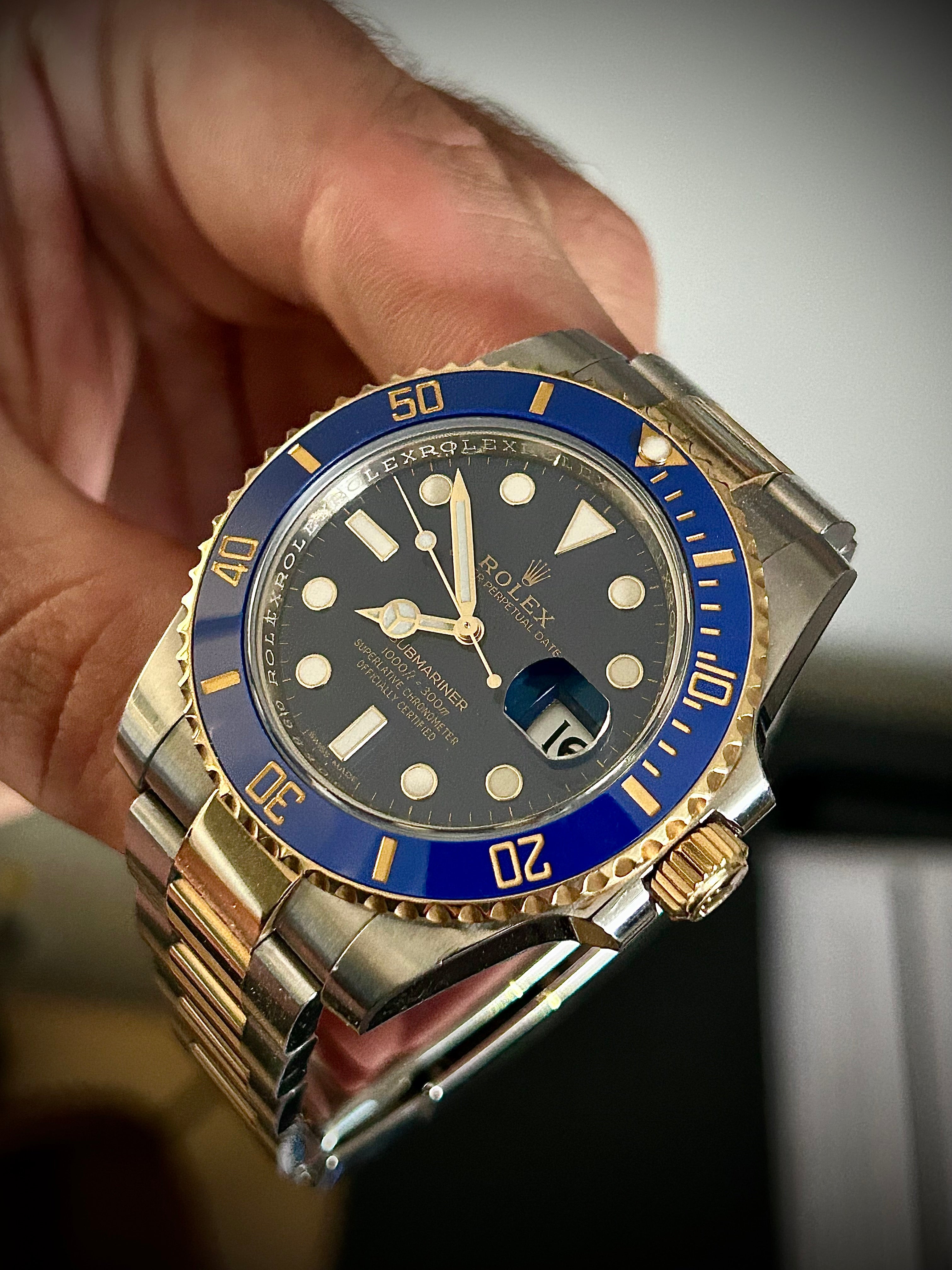 2020 ROLEX SUBMARINER BLUESY 116613LB, FULL SET, INC GST