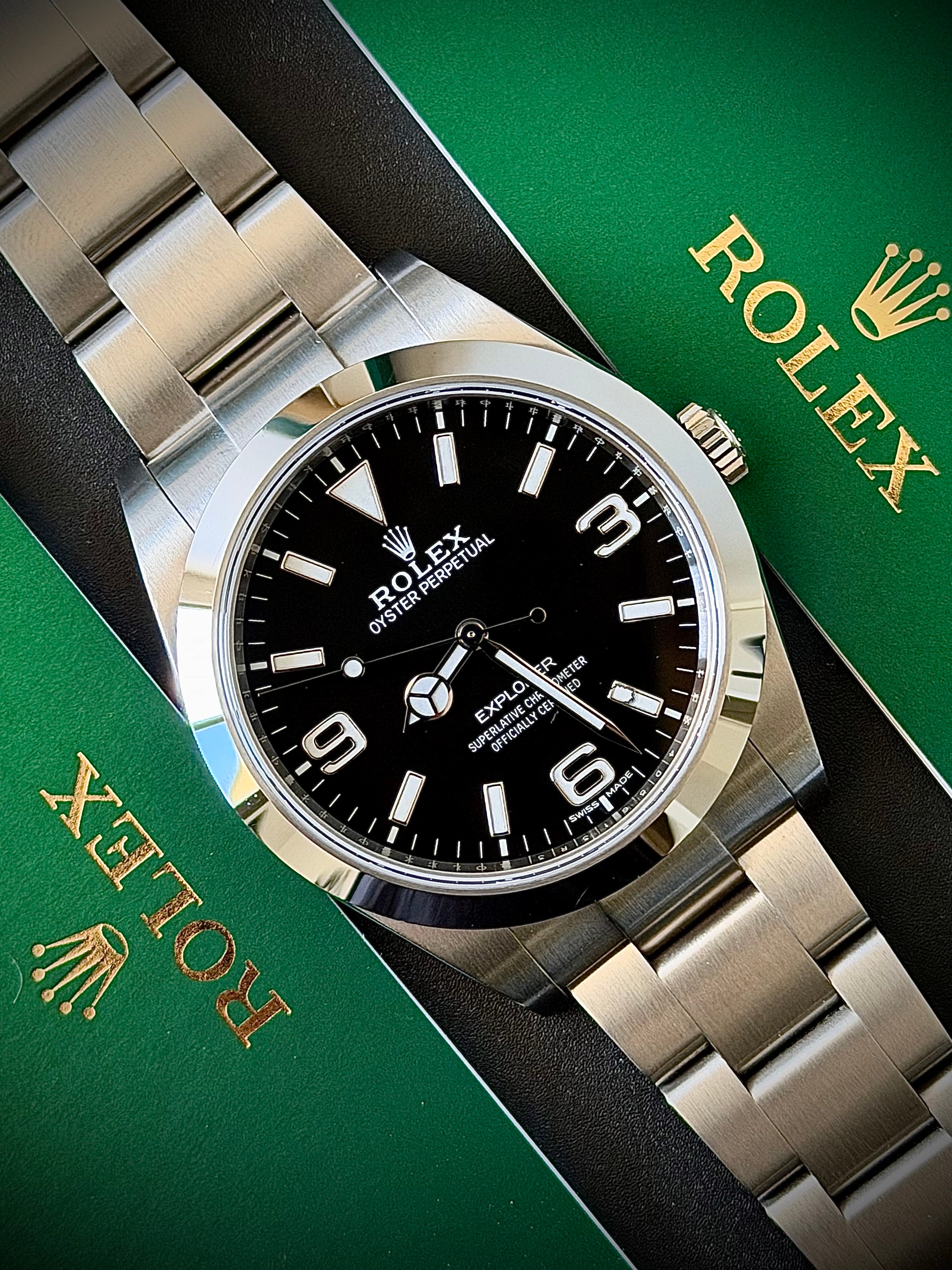 2018 ROLEX EXPLORER 39, 214270, FULL SET, INC GST